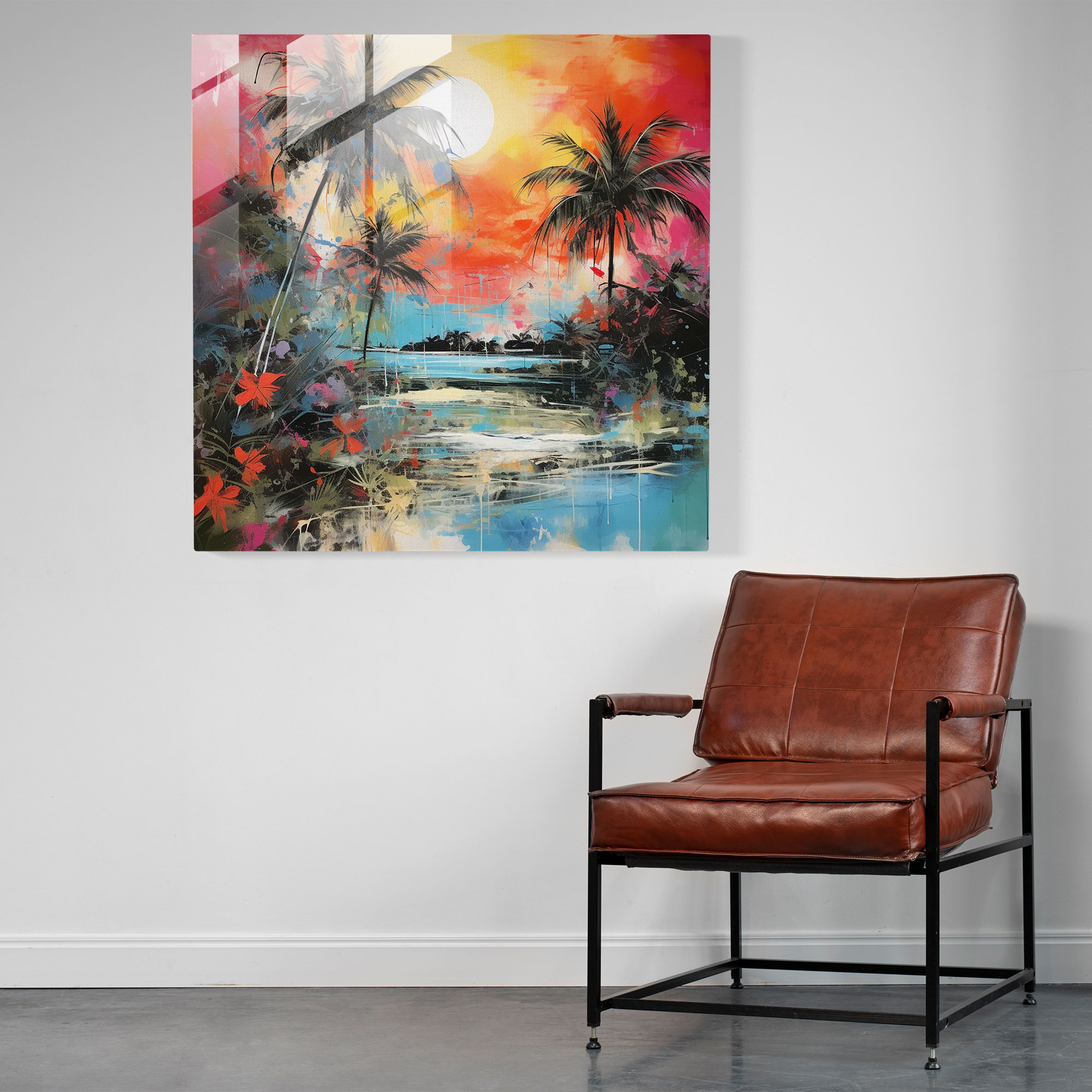 The Most Beautiful Landscapes Of The World - Abstract Tropical Glass Print - The Most Beautiful Landscapes Of The World, Home Decoration, Wanderlust, Adventure
