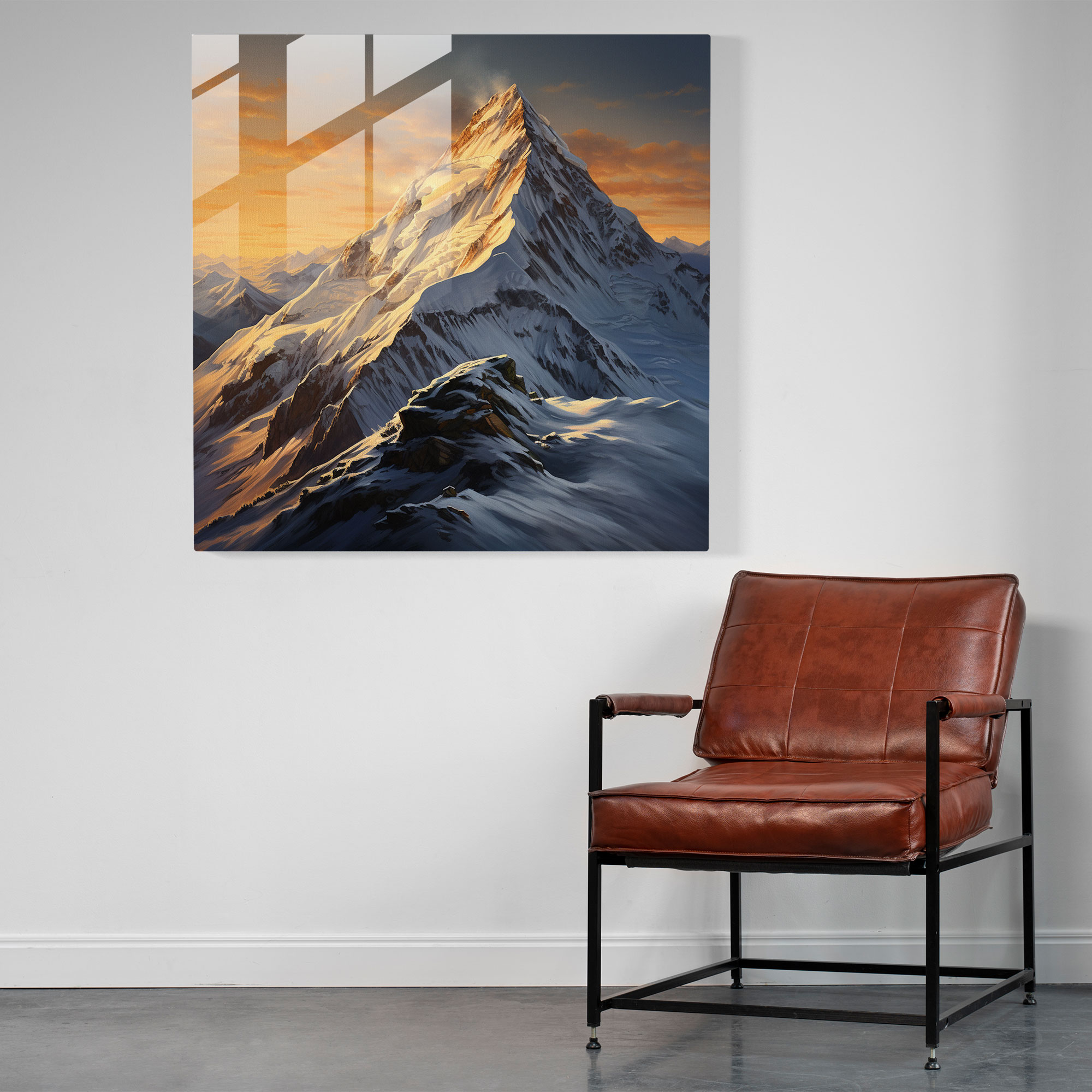 The Most Beautiful Landscapes Of The World - Snowy Mountain Glass Print - The Most Beautiful Landscapes Of The World, Snowy Mountain, Glass Print, Wall Decoration
