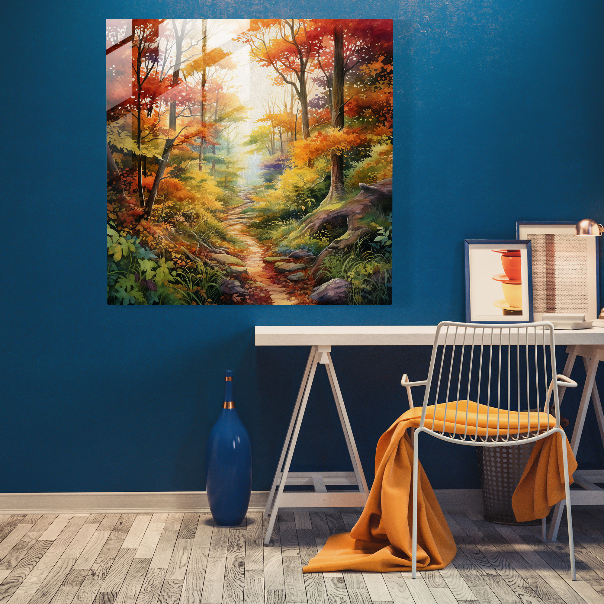 The Most Beautiful Landscapes Of The World - Enchanted Forest Glass Print - The Most Beautiful Landscapes Of The World, Glass Print, Lush Forest, Glass Art
