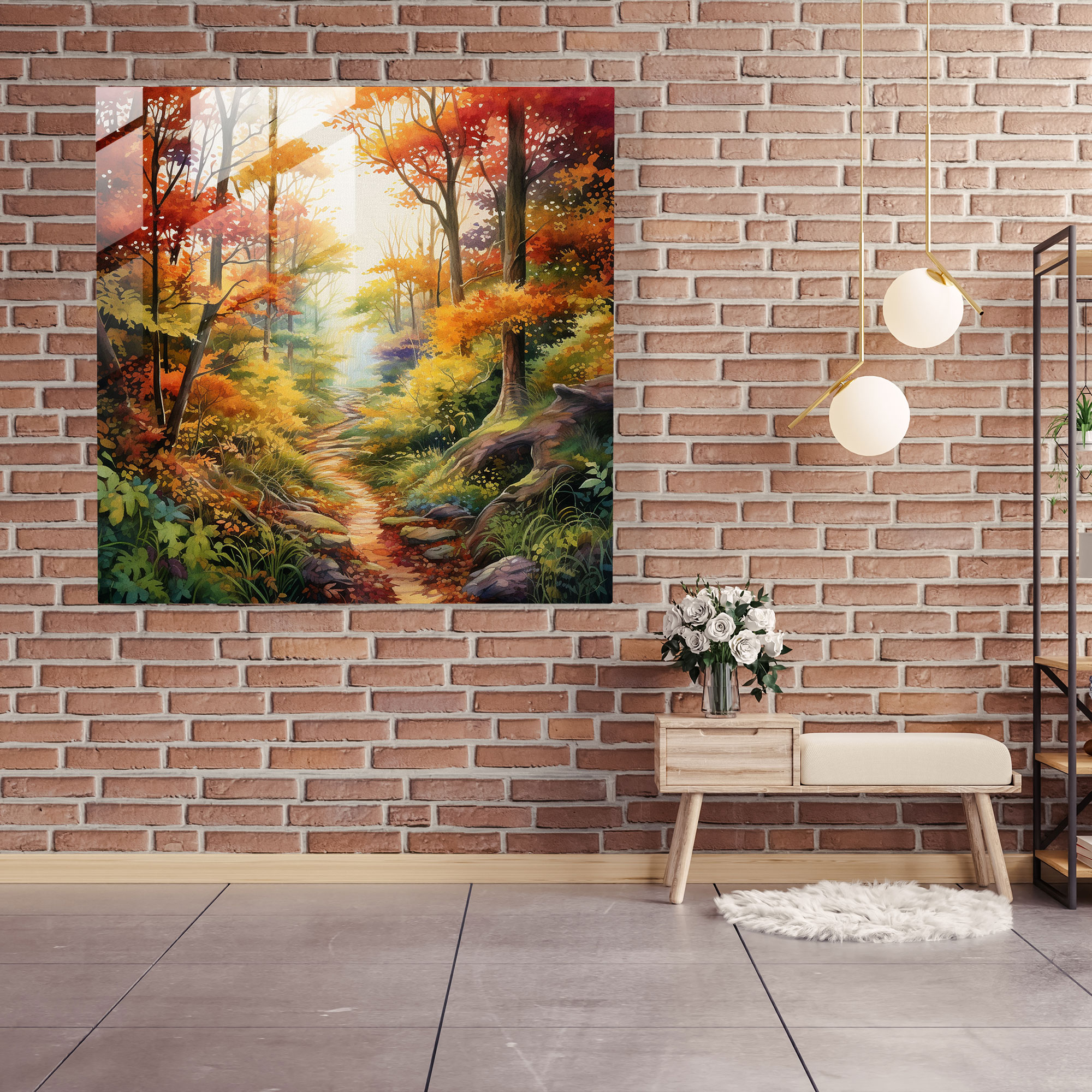 The Most Beautiful Landscapes Of The World - Enchanted Forest Glass Print - The Most Beautiful Landscapes Of The World, Glass Print, Lush Forest, Glass Art