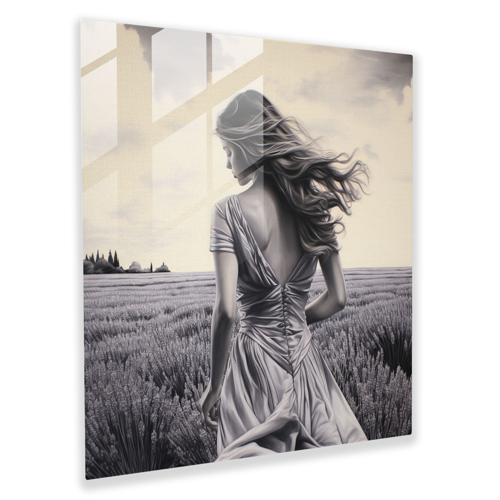 The Most Beautiful Landscapes Of The World - Lavender Field Glass Print - The Most Beautiful Landscapes Of The World, Wall Decoration, Home Decoration, Lavender Field