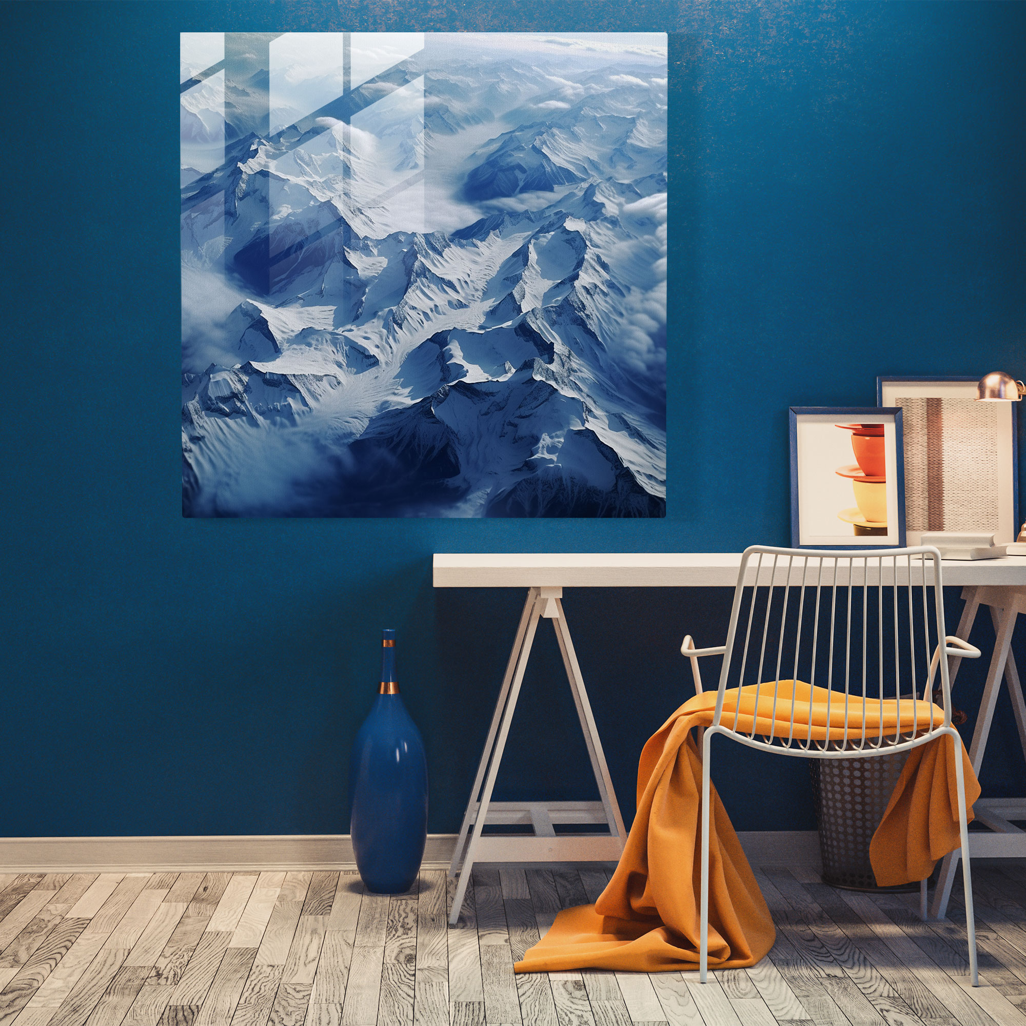 The Most Beautiful Landscapes Of The World - Aerial Photograph Glass Print - The Most Beautiful Landscapes Of The World, Modern Art, Glass Wall Art, Home Decoration