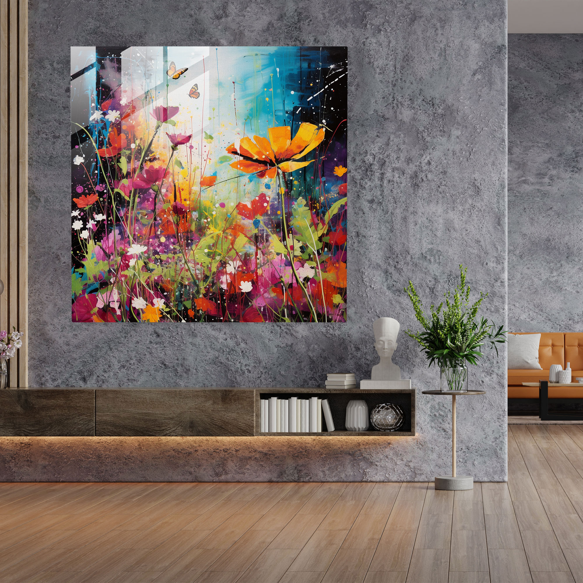 The Most Beautiful Landscapes Of The World - Abstract Mixed Media Glass Print - The Most Beautiful Landscapes Of The World, Glass Art, Awe, Abstract Mixed Media Artwork