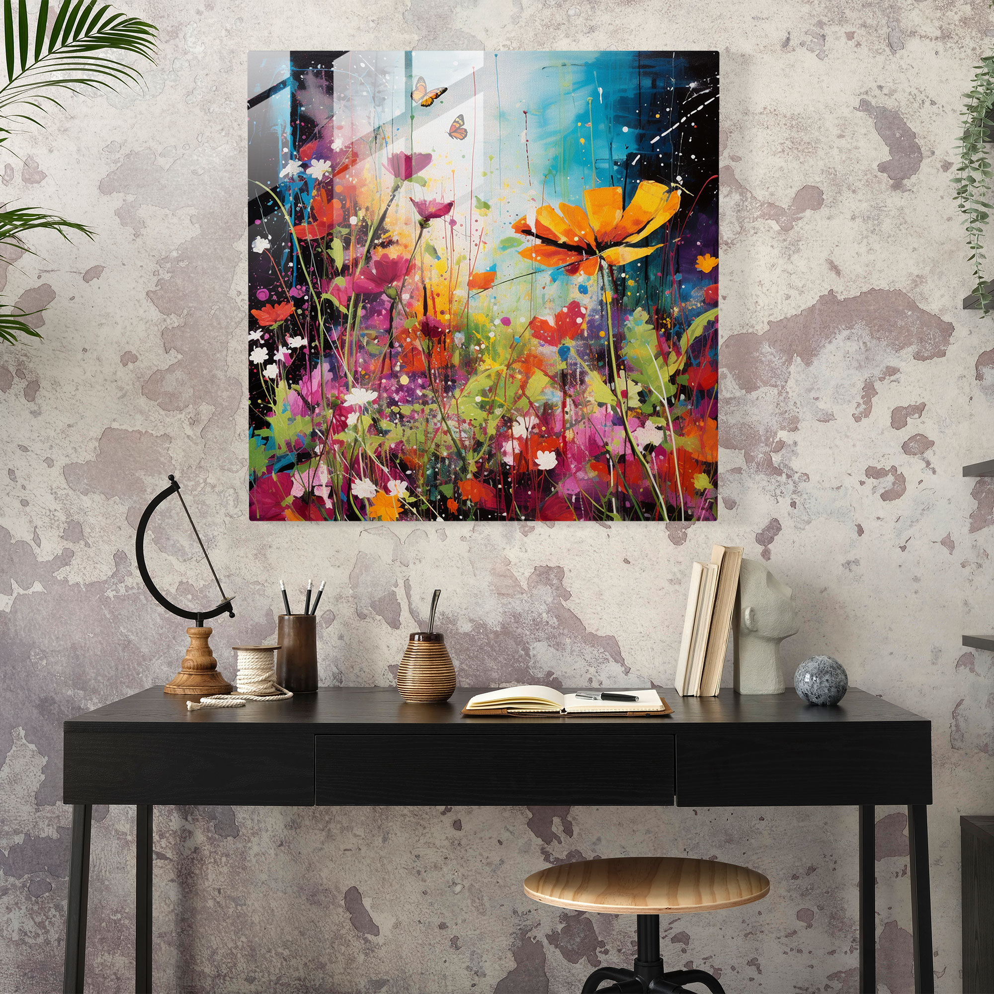 The Most Beautiful Landscapes Of The World - Abstract Mixed Media Glass Print - The Most Beautiful Landscapes Of The World, Glass Art, Awe, Abstract Mixed Media Artwork