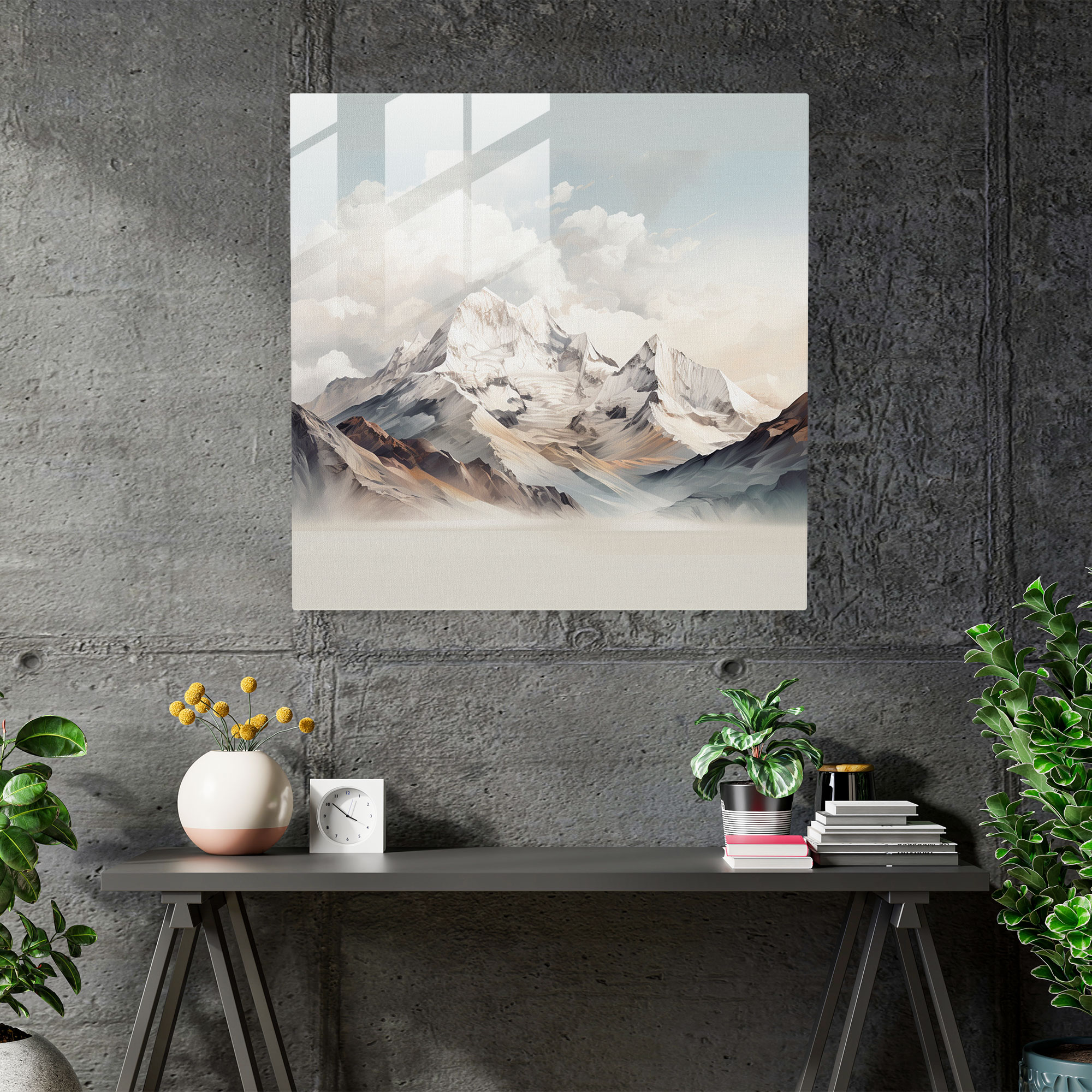 The Most Beautiful Landscapes Of The World - Mountain Range Glass Print - The Most Beautiful Landscapes Of The World, Modern Art, Glass Art, Panoramic View