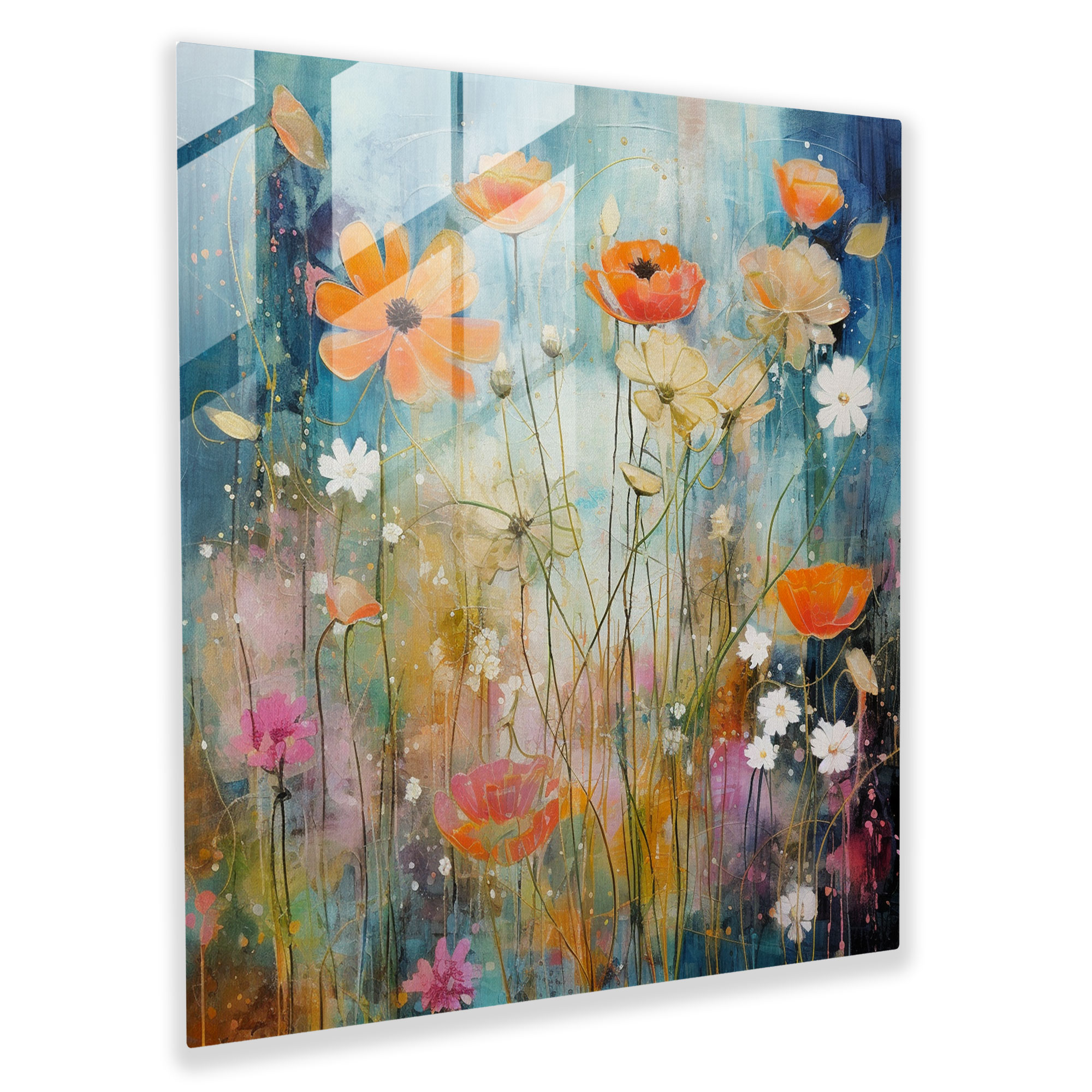 The Most Beautiful Landscapes Of The World - Abstract Blooms Glass Print - The Most Beautiful Landscapes Of The World, Glass Wall Art, Natural Landscapes, Home Decoration