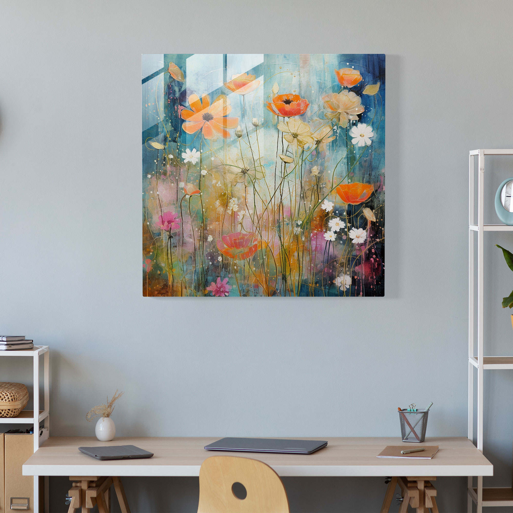 The Most Beautiful Landscapes Of The World - Abstract Blooms Glass Print - The Most Beautiful Landscapes Of The World, Glass Wall Art, Natural Landscapes, Home Decoration