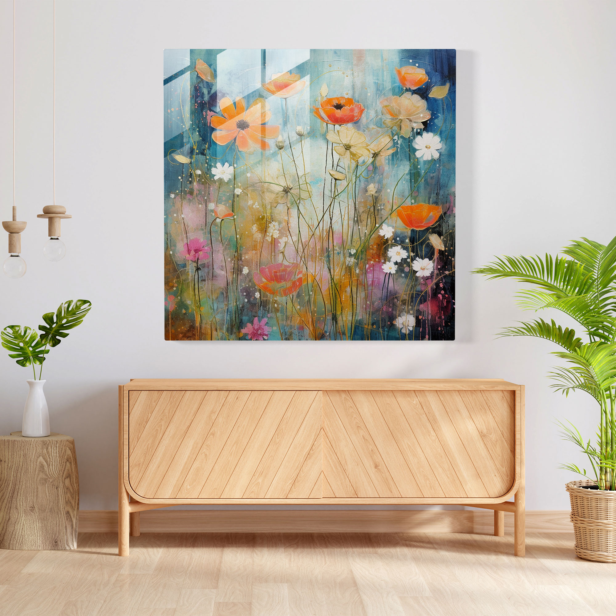 The Most Beautiful Landscapes Of The World - Abstract Blooms Glass Print - The Most Beautiful Landscapes Of The World, Glass Wall Art, Natural Landscapes, Home Decoration