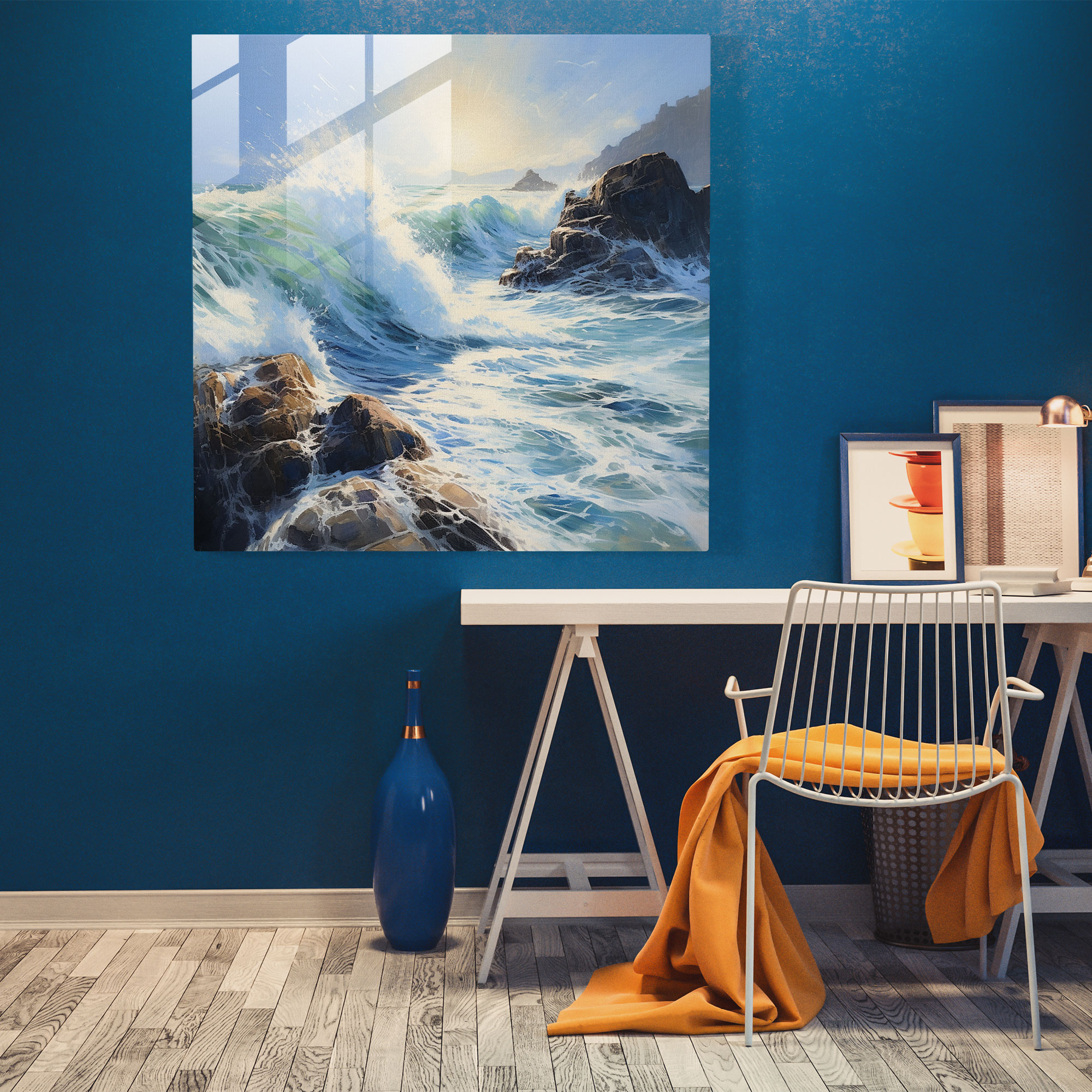 The Most Beautiful Landscapes Of The World - Dynamic Seascape Glass Print - The Most Beautiful Landscapes Of The World, Seascape, Modern Art, Glass Wall Art