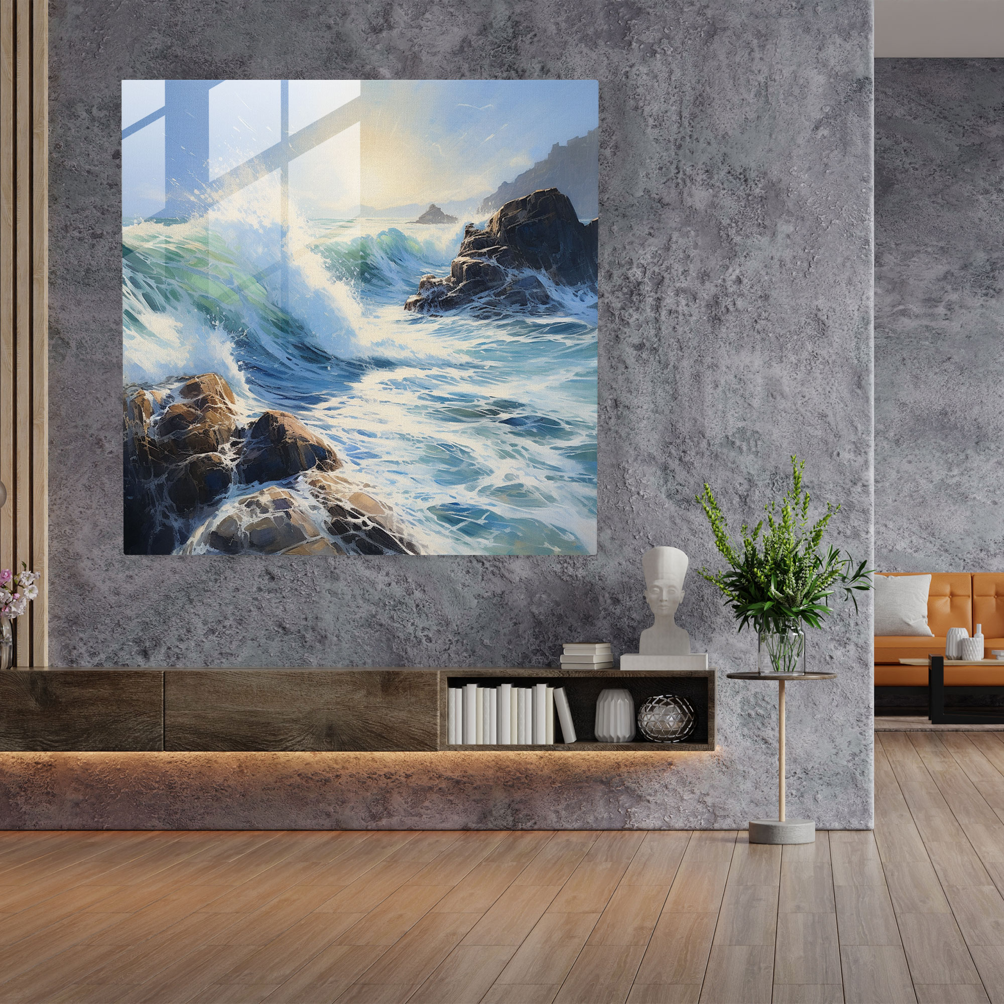 The Most Beautiful Landscapes Of The World - Dynamic Seascape Glass Print - The Most Beautiful Landscapes Of The World, Seascape, Modern Art, Glass Wall Art