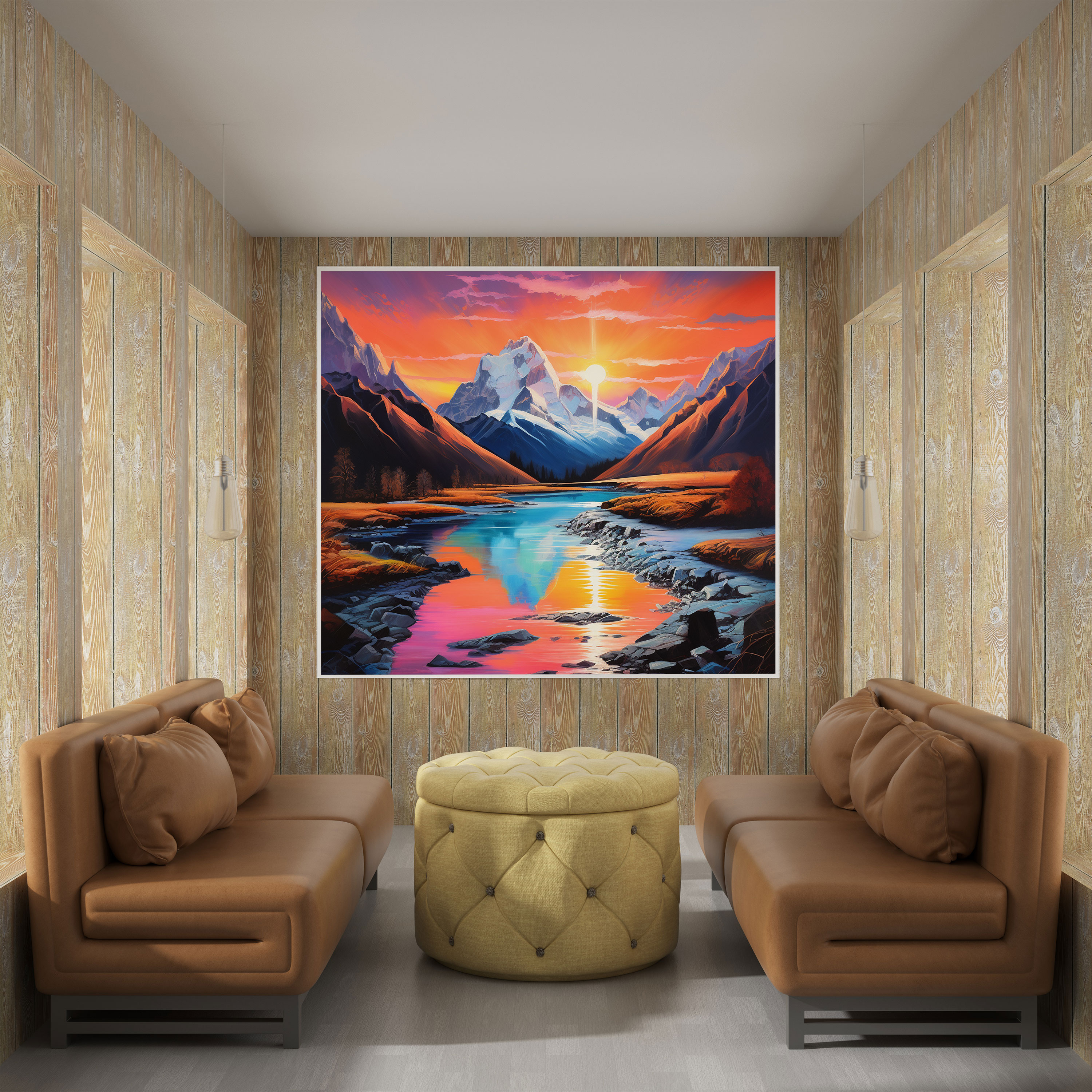 The Most Beautiful Landscapes Of The World - Mountain Sunset Canvas Print - The Most Beautiful Landscapes Of The World, Wall Decoration, Home Decoration, Wall Art