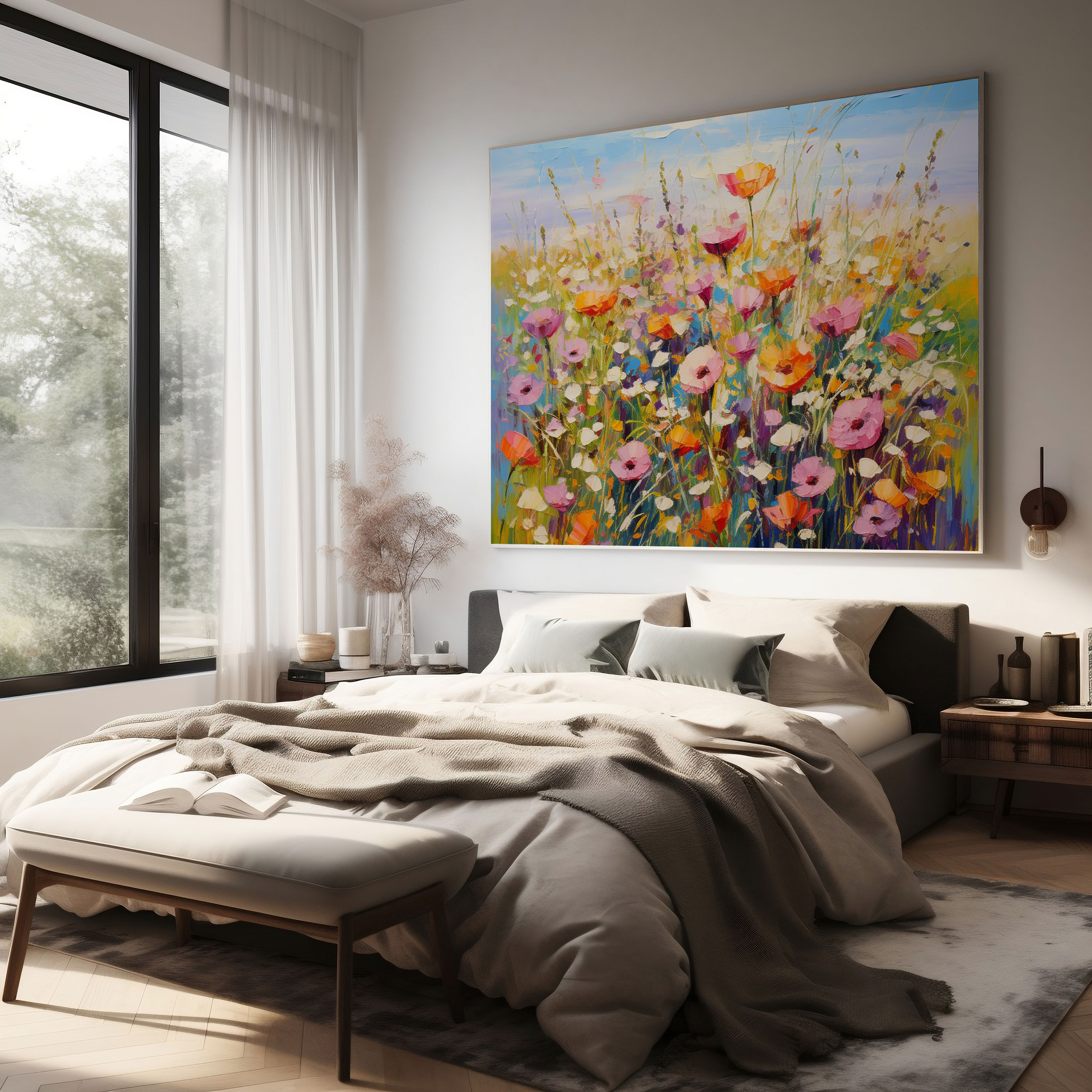 The Most Beautiful Landscapes Of The World - Blooming Flowers Canvas Print - The Most Beautiful Landscapes Of The World, Canvas Wall Art, The Most Beautiful Landscapes Of The World, Blooming Flowers