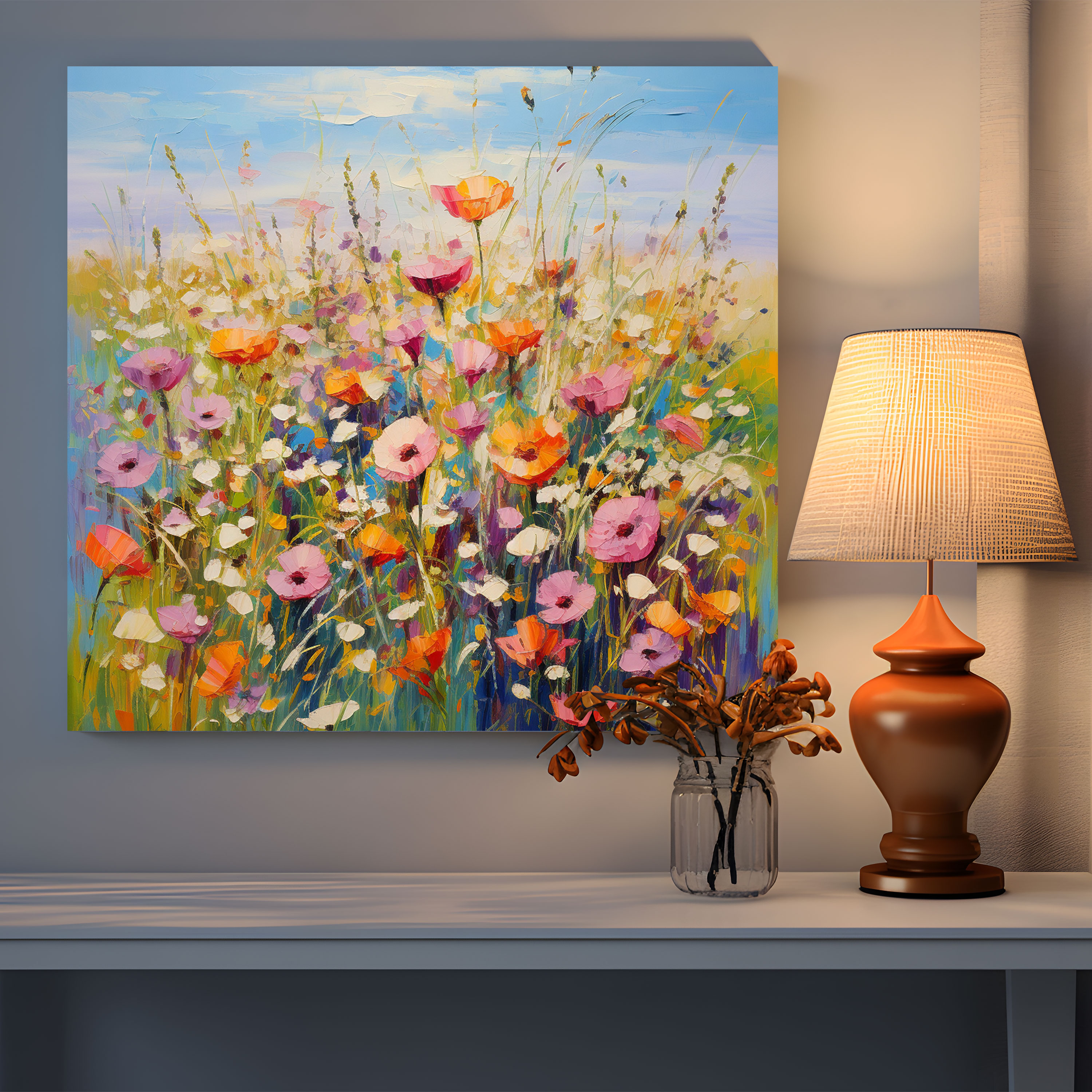 The Most Beautiful Landscapes Of The World - Blooming Flowers Canvas Print - The Most Beautiful Landscapes Of The World, Canvas Wall Art, The Most Beautiful Landscapes Of The World, Blooming Flowers