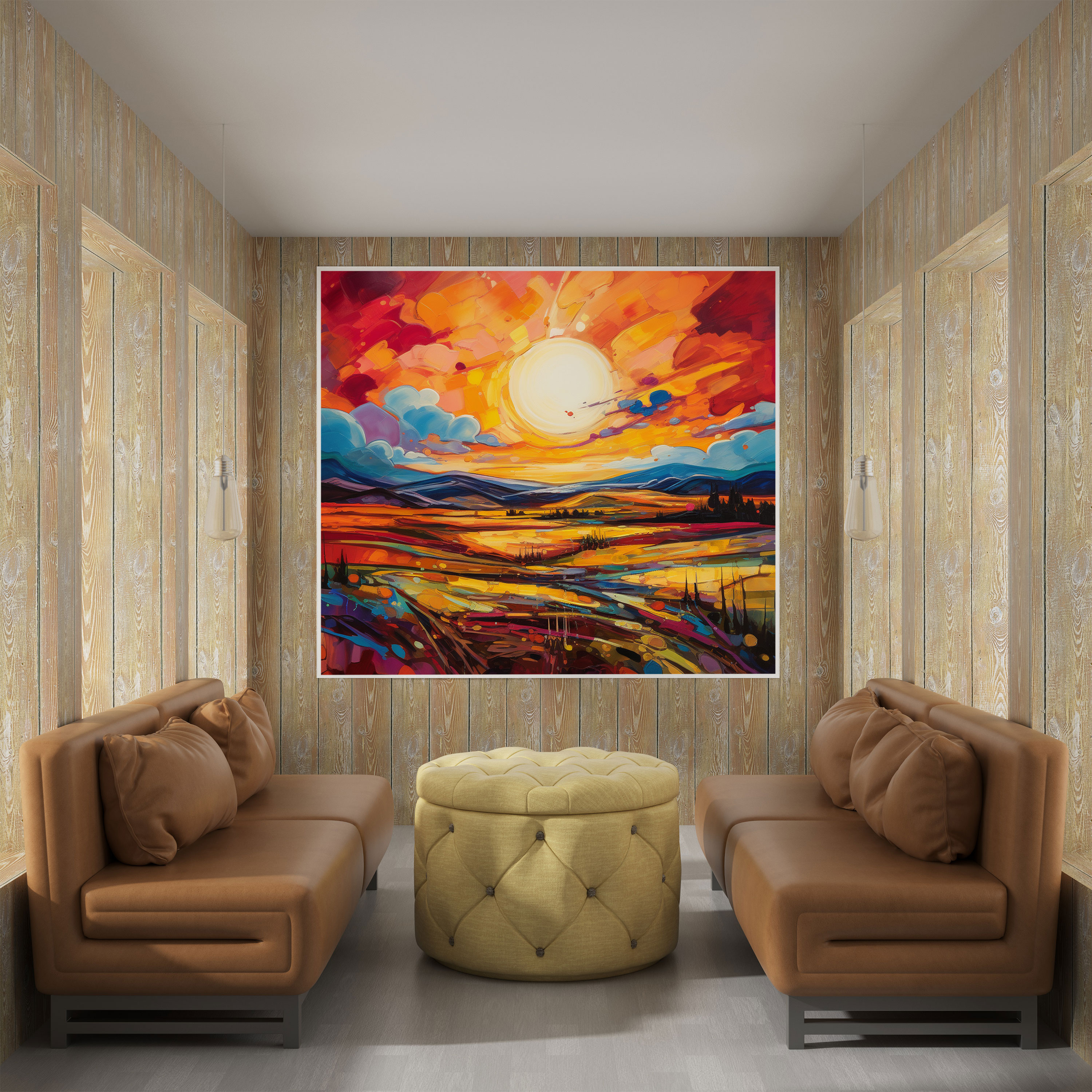 The Most Beautiful Landscapes Of The World - Vibrant Sunset Canvas Print - The Most Beautiful Landscapes Of The World, Canvas Wall Art, Wall Art, Vibrant Sunset