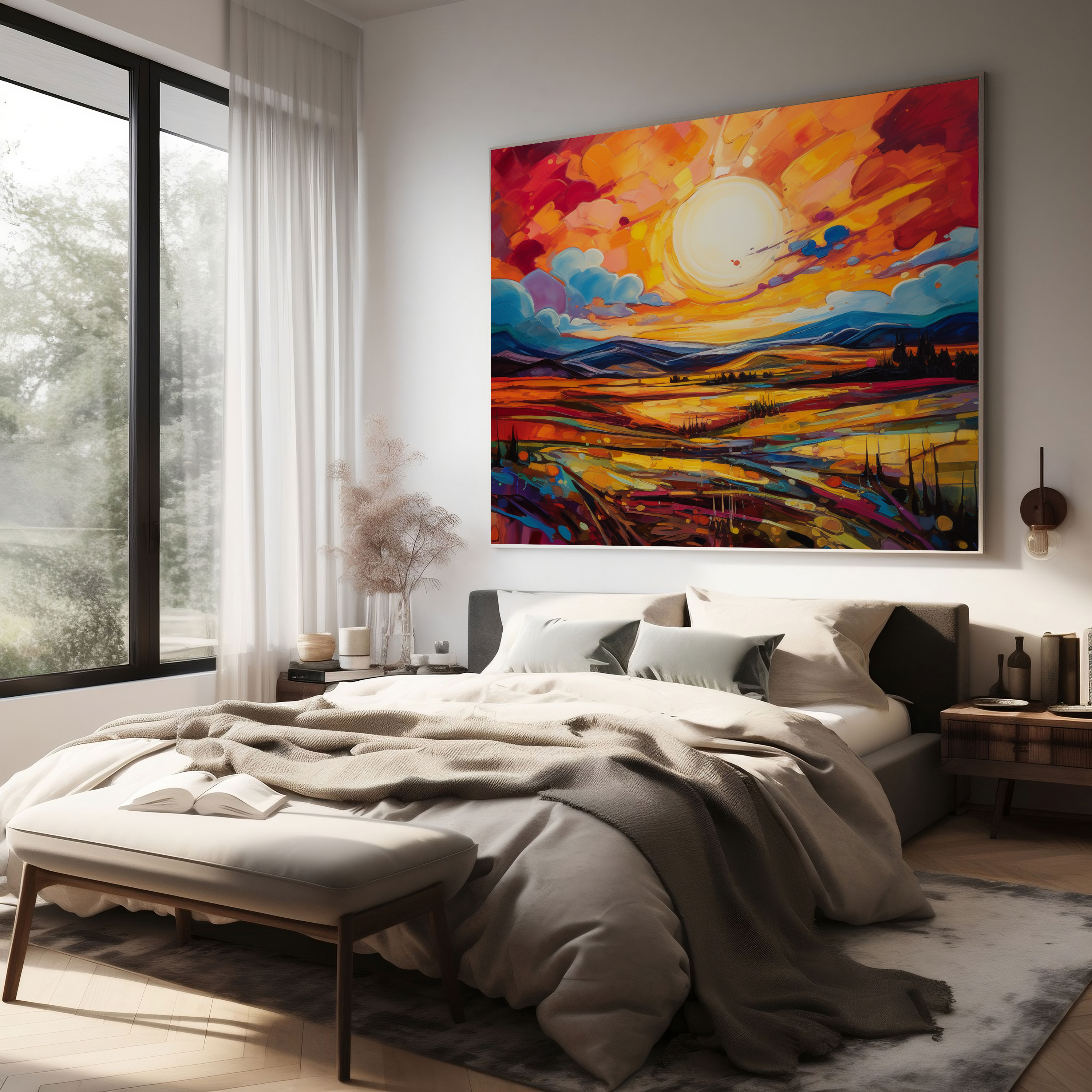 The Most Beautiful Landscapes Of The World - Vibrant Sunset Canvas Print - The Most Beautiful Landscapes Of The World, Canvas Wall Art, Wall Art, Vibrant Sunset
