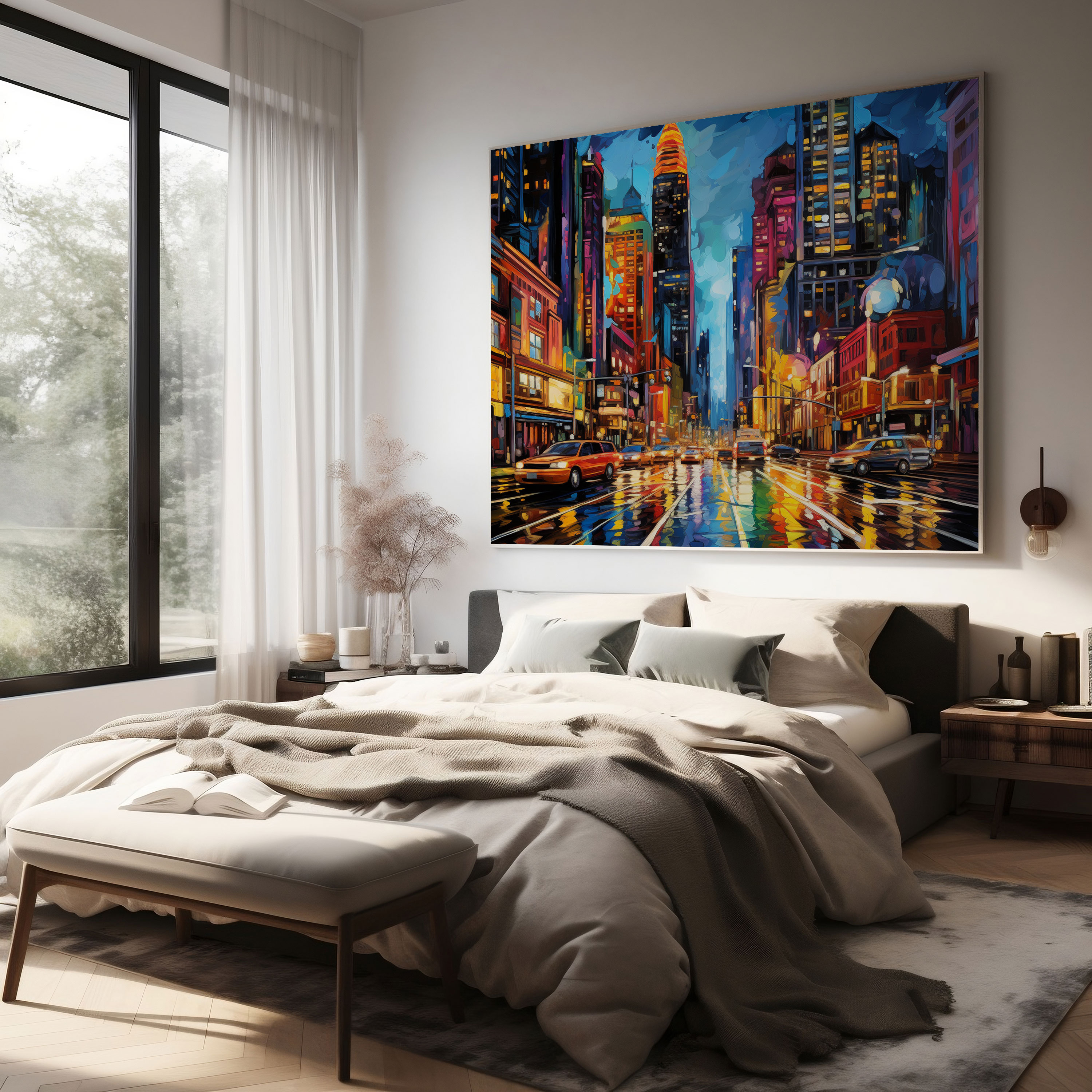 The Most Beautiful Landscapes Of The World - City Skyline Canvas Print - The Most Beautiful Landscapes Of The World, Modern Pop Art, Bustling City, Canvas Print