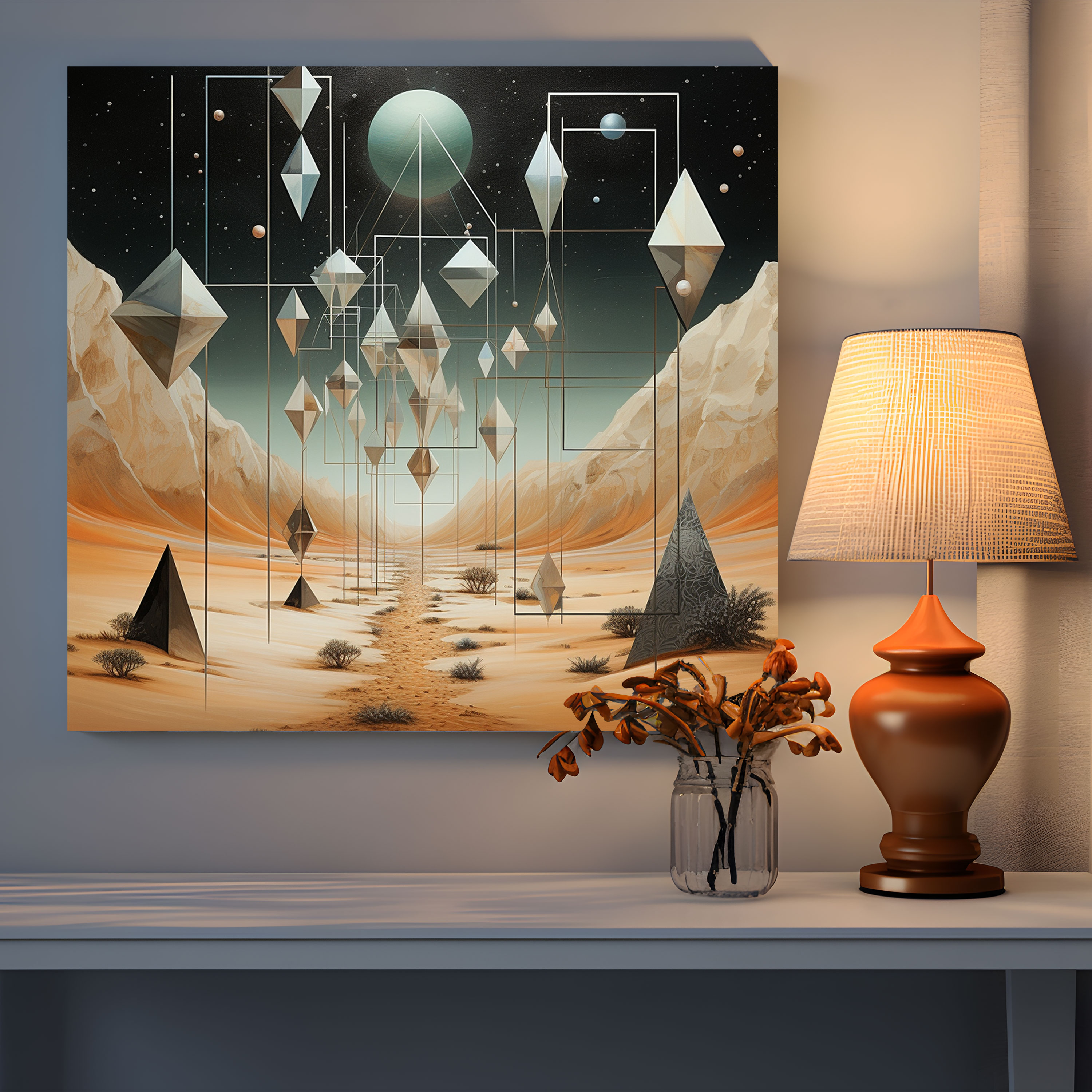 The Most Beautiful Landscapes Of The World - Dreamlike Desert Canvas Print - The Most Beautiful Landscapes Of The World, The Most Beautiful Landscapes Of The World, Wall Art, Surreal