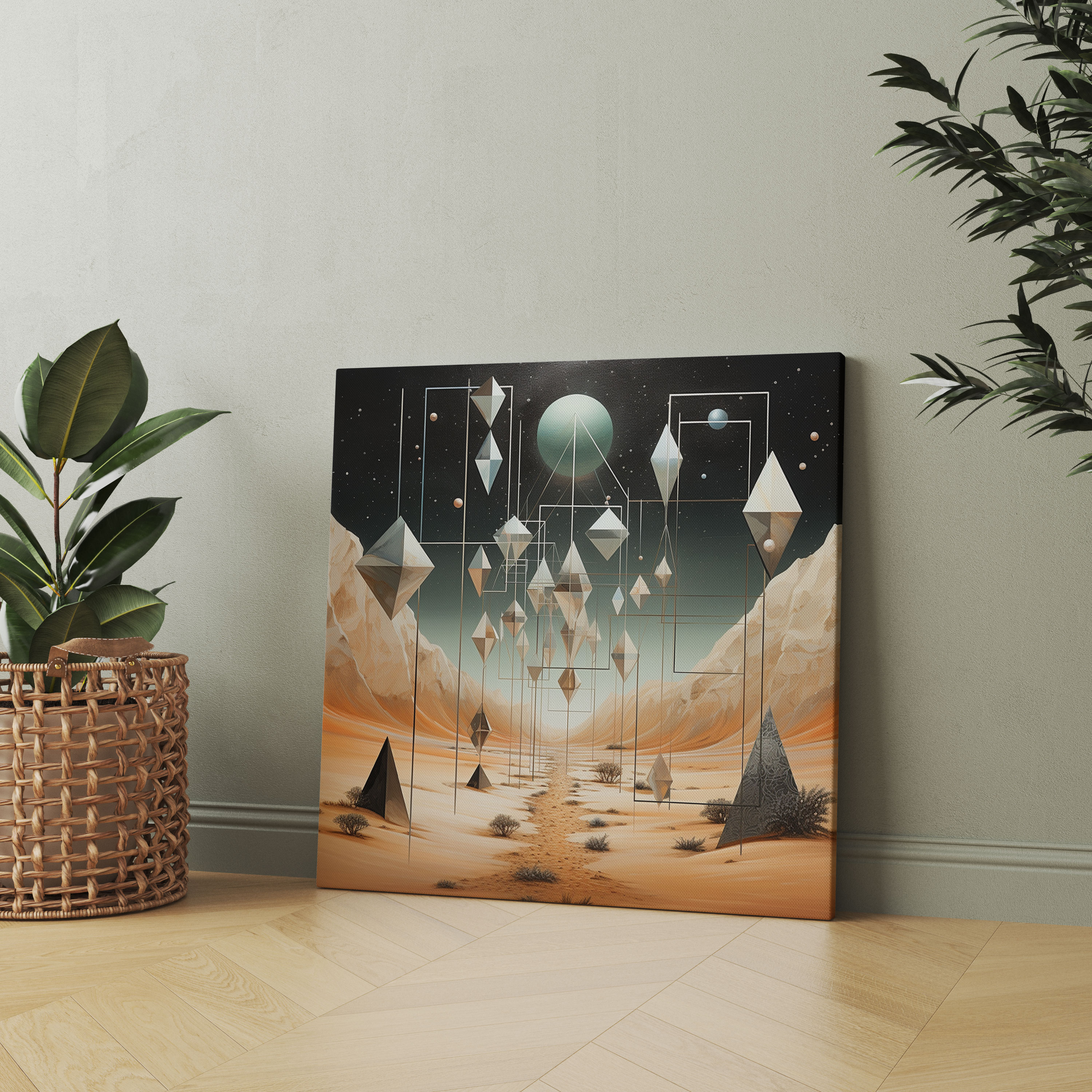 The Most Beautiful Landscapes Of The World - Dreamlike Desert Canvas Print - The Most Beautiful Landscapes Of The World, The Most Beautiful Landscapes Of The World, Wall Art, Surreal