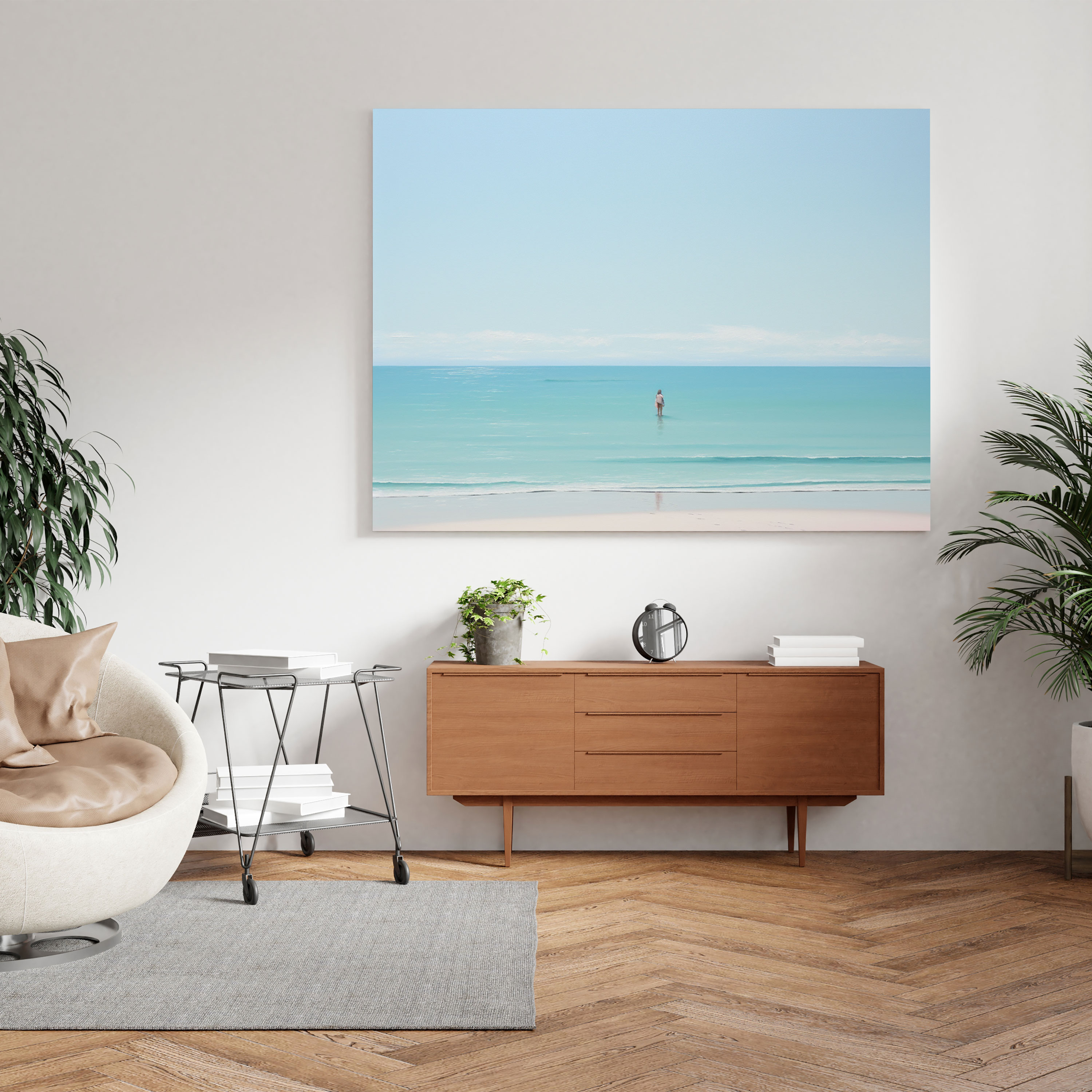 The Most Beautiful Landscapes Of The World - Serene Beach Canvas Print - The Most Beautiful Landscapes Of The World, Calm, Pastel Hues, Canvas Print