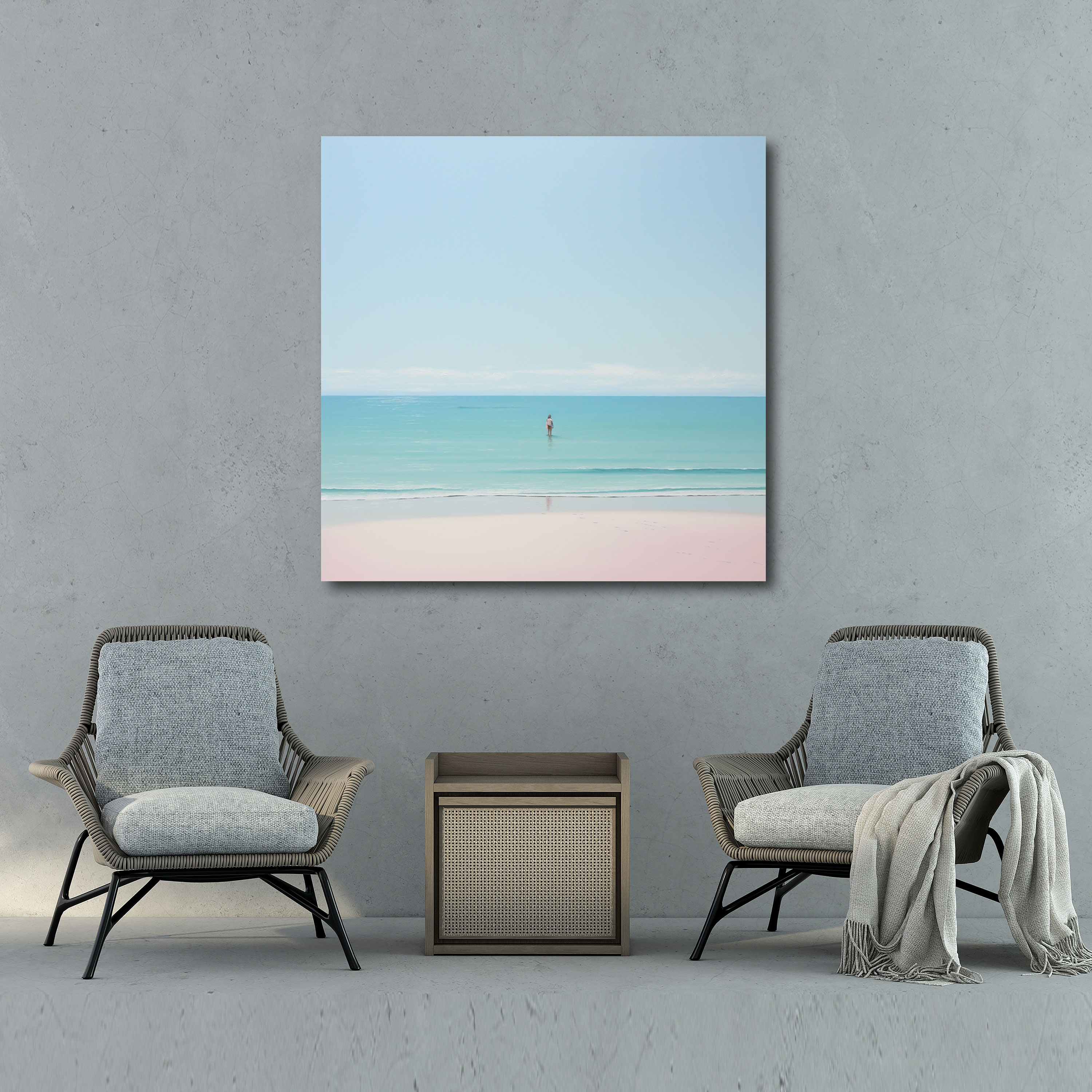 The Most Beautiful Landscapes Of The World - Serene Beach Canvas Print - The Most Beautiful Landscapes Of The World, Calm, Pastel Hues, Canvas Print