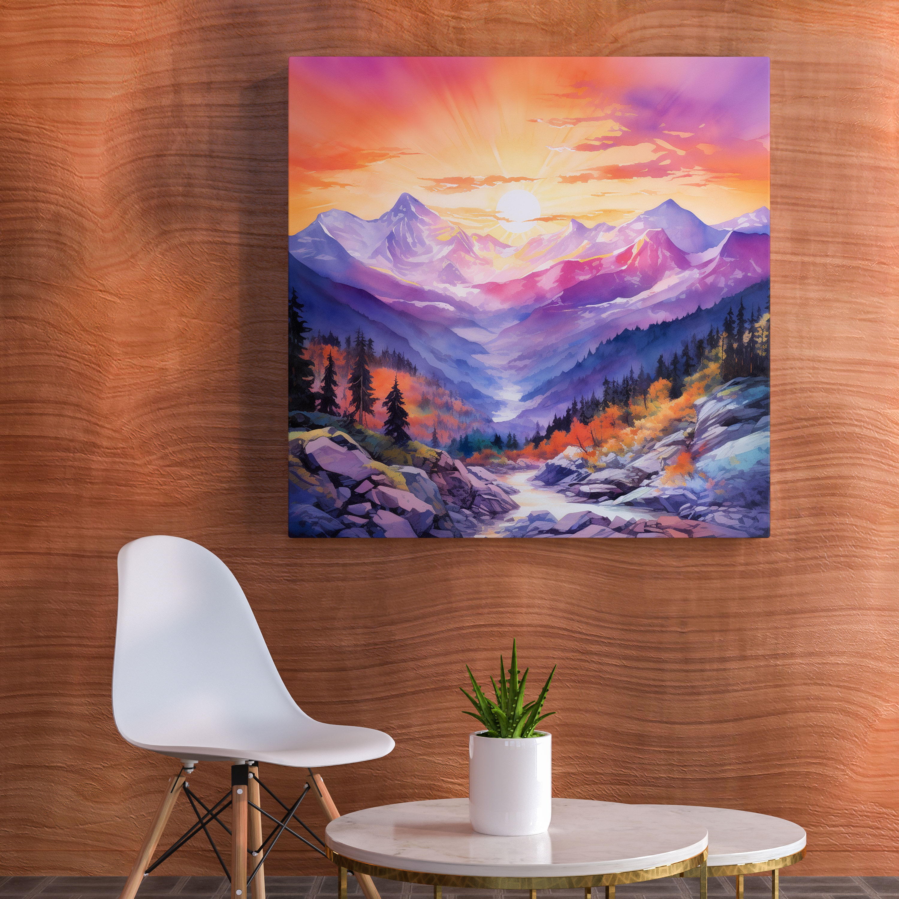 The Most Beautiful Landscapes Of The World Canvas Print - The Most Beautiful Landscapes Of The World, Orange, Purple, Canvas Print