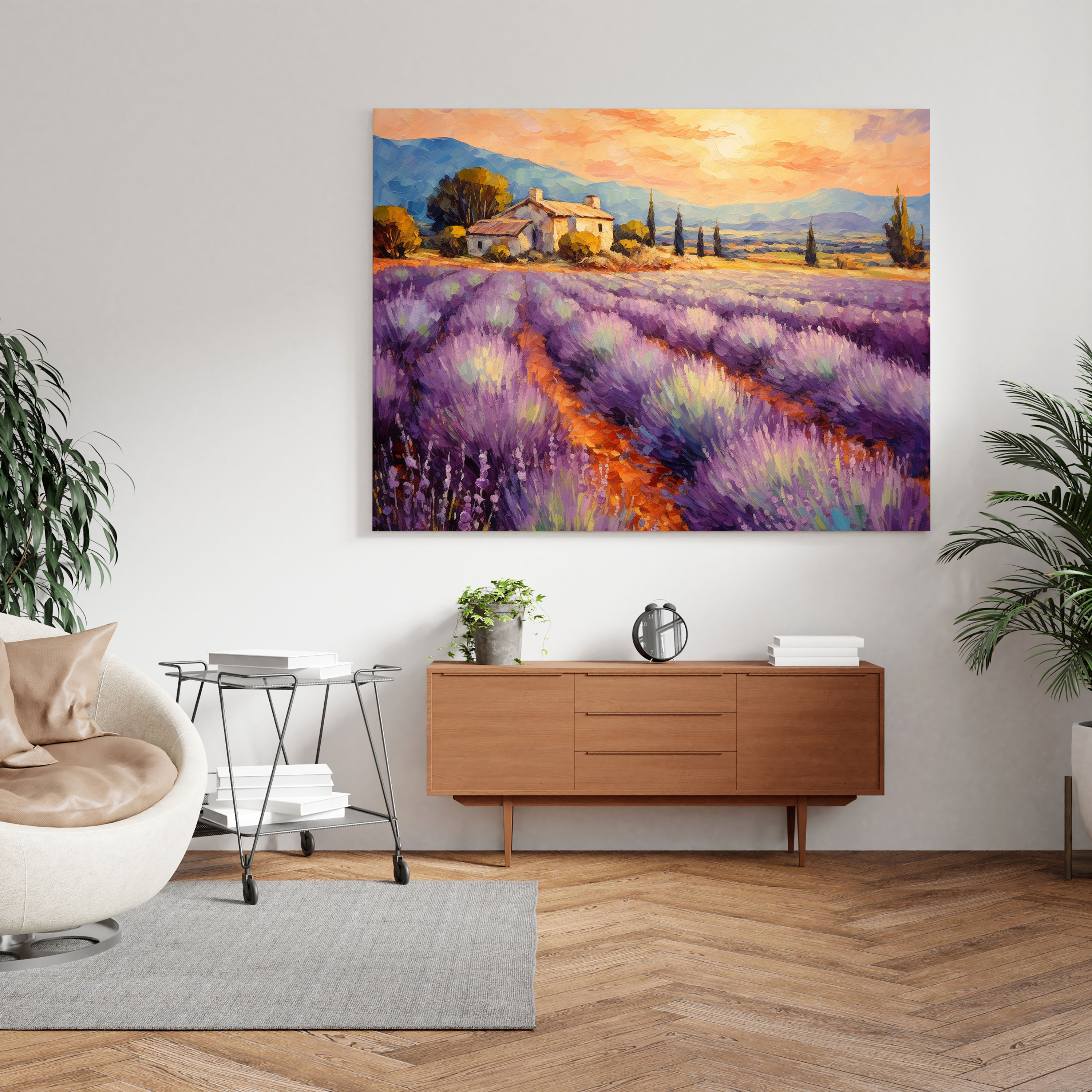 The Most Beautiful Landscapes Of The World - Provence Lavender Field Canvas Print - The Most Beautiful Landscapes Of The World, Wall Art, Wall Decoration, Provence