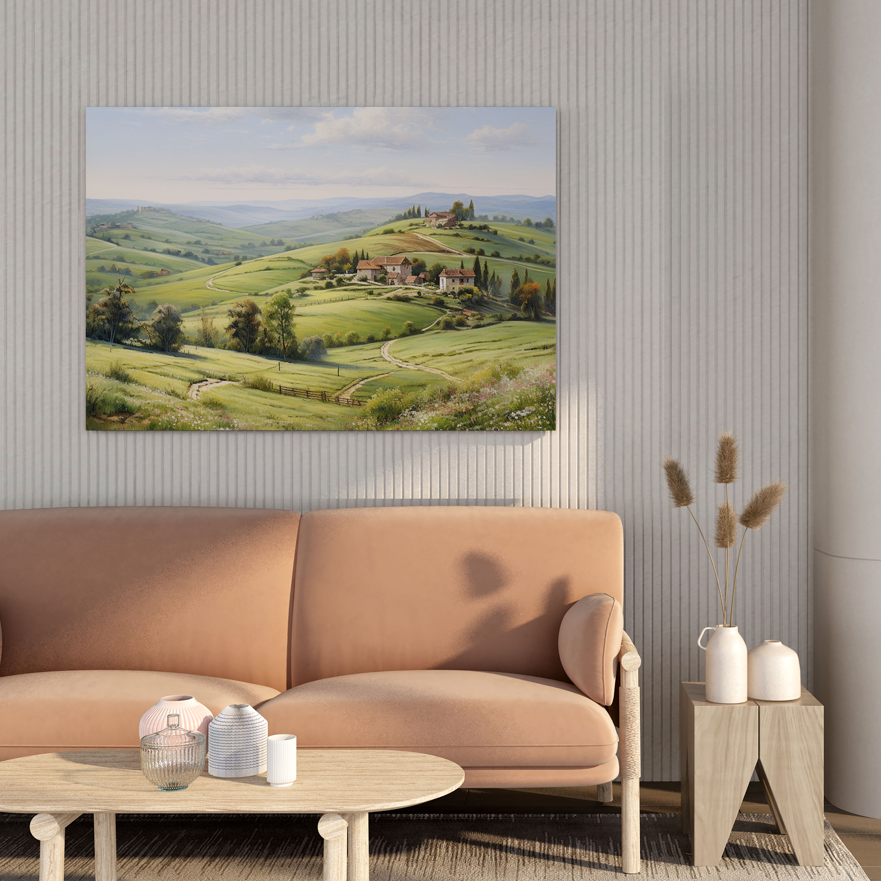 The Most Beautiful Landscapes Of The World - Countryside Pastel Landscape Canvas Print - The Most Beautiful Landscapes Of The World, Pastel Landscape Painting, Canvas Print, Canvas