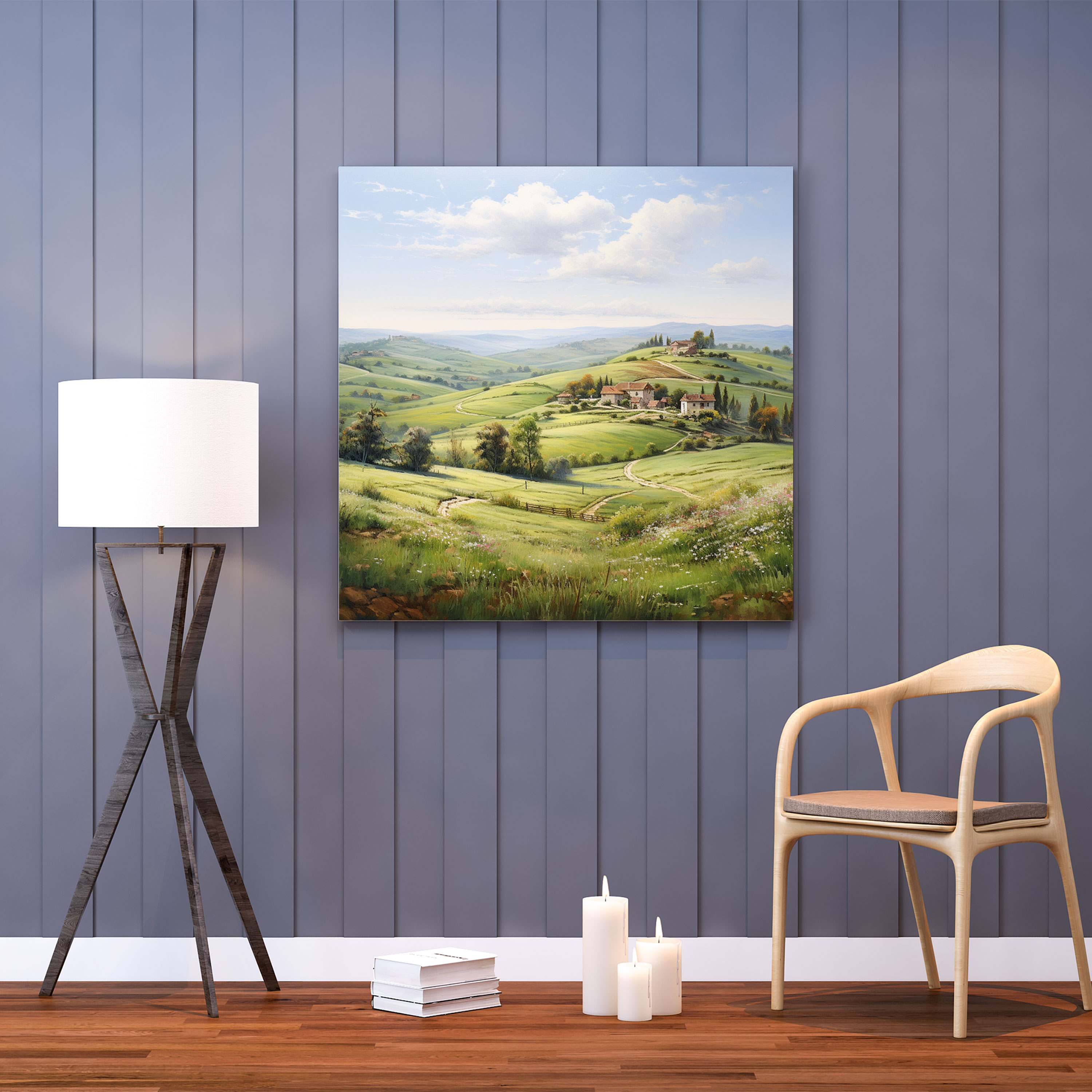 The Most Beautiful Landscapes Of The World - Countryside Pastel Landscape Canvas Print - The Most Beautiful Landscapes Of The World, Pastel Landscape Painting, Canvas Print, Canvas