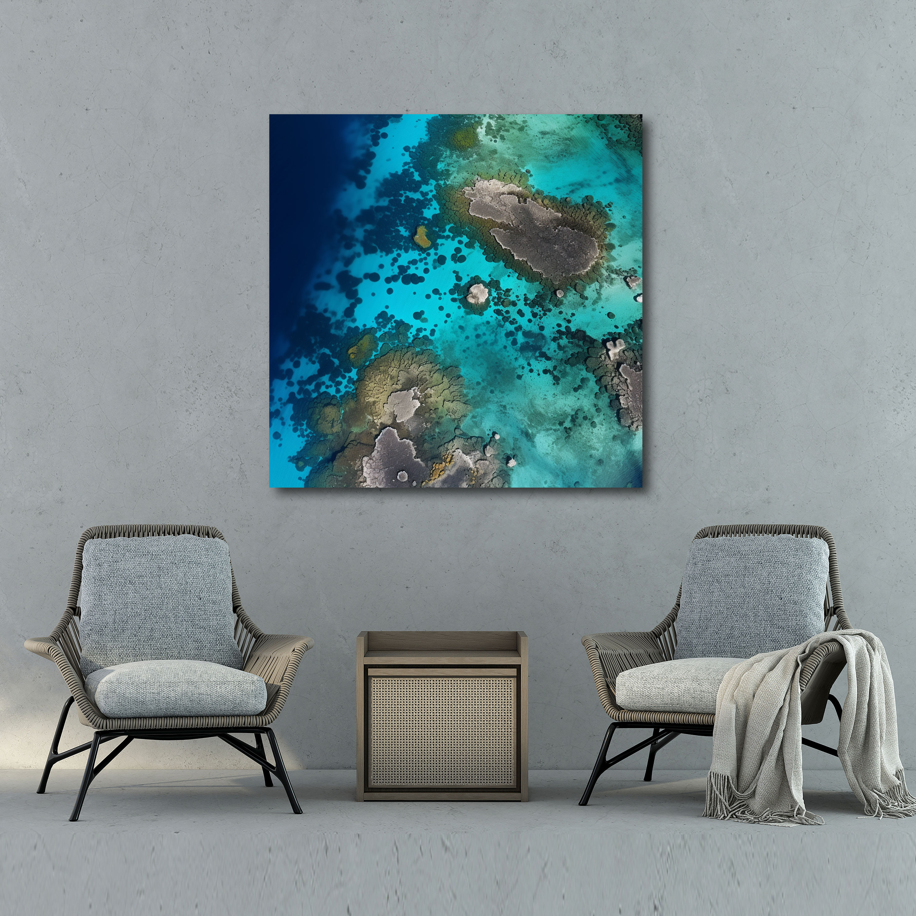 The Most Beautiful Landscapes Of The World: Crystal-Blue Ocean Canvas Print - The Most Beautiful Landscapes Of The World, Canvas Print, Tranquility, Coral Reef