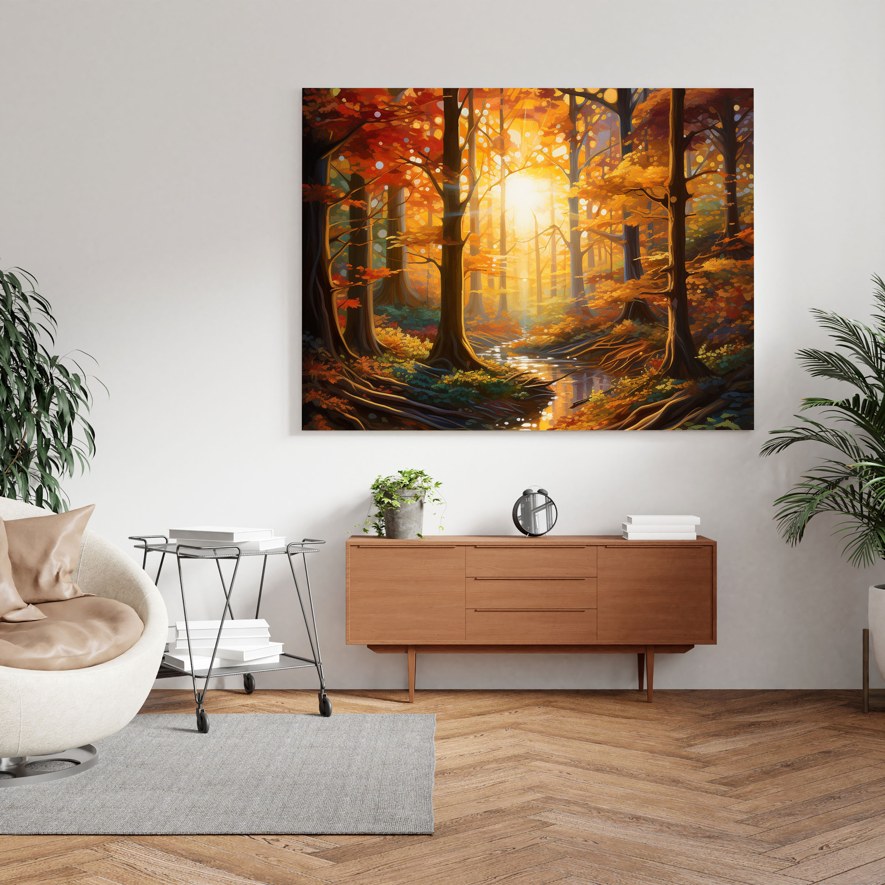 The Most Beautiful Landscapes Of The World - Vibrant Autumn Forest Canvas Print - The Most Beautiful Landscapes Of The World, Canvas Wall Art, Fall Season, Wall Decoration