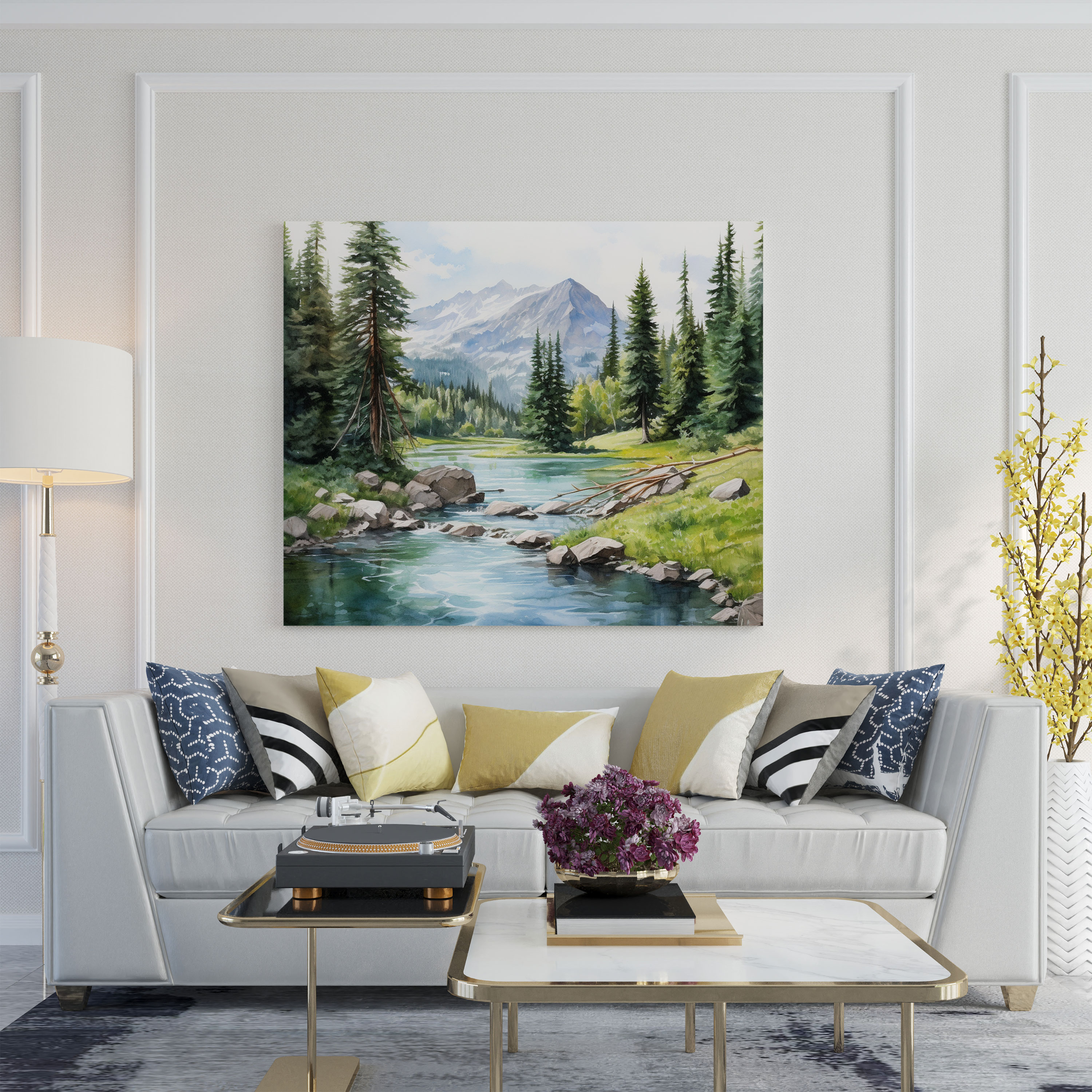 The Most Beautiful Landscapes Of The World - Serene Lake Canvas Print - The Most Beautiful Landscapes Of The World, Canvas, Canvas Wall Art, The Most Beautiful Landscapes Of The World