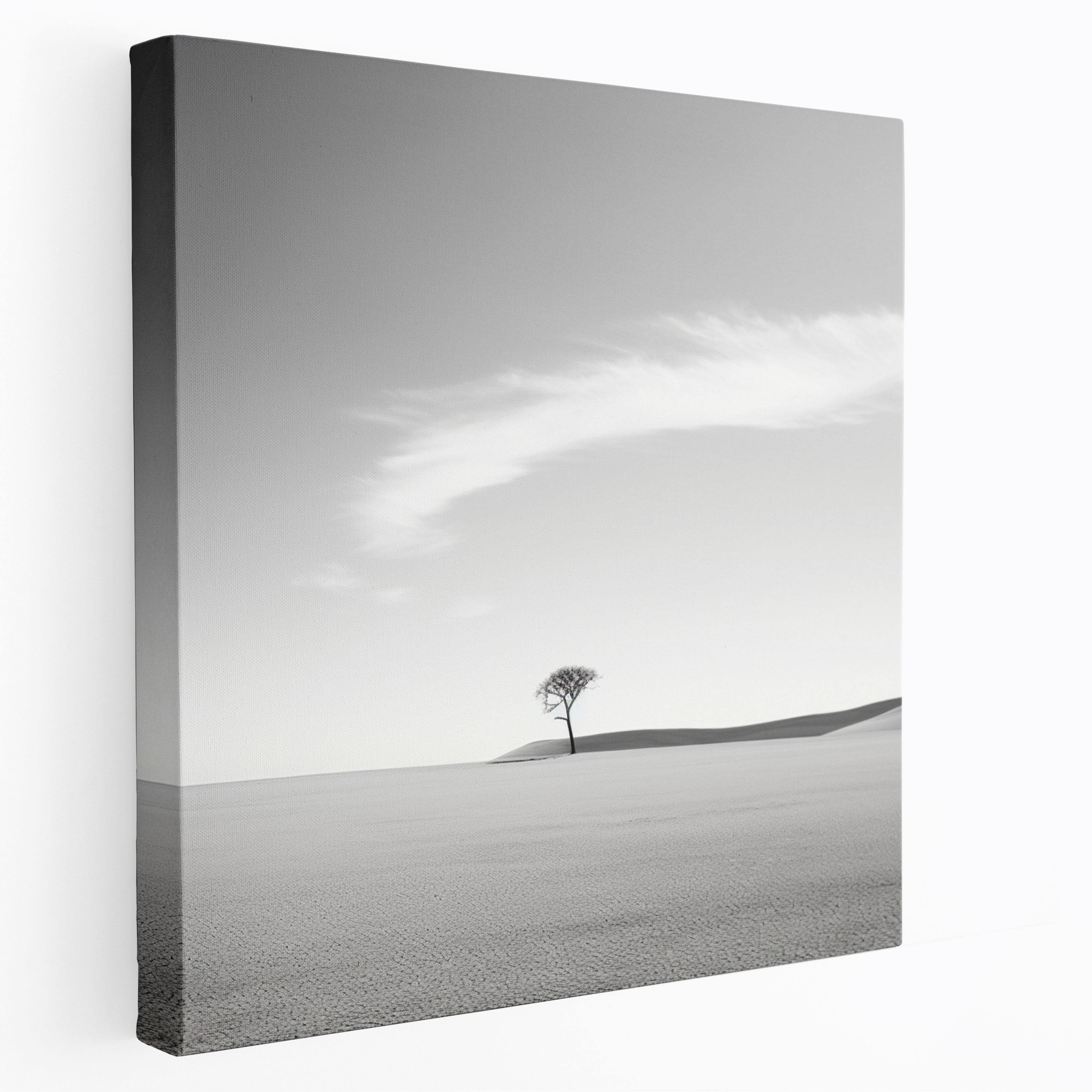 The Most Beautiful Landscapes Of The World - Solitary Tree Canvas Print - The Most Beautiful Landscapes Of The World, Desert Landscape, Minimalist Photograph, The Most Beautiful Landscapes Of The World