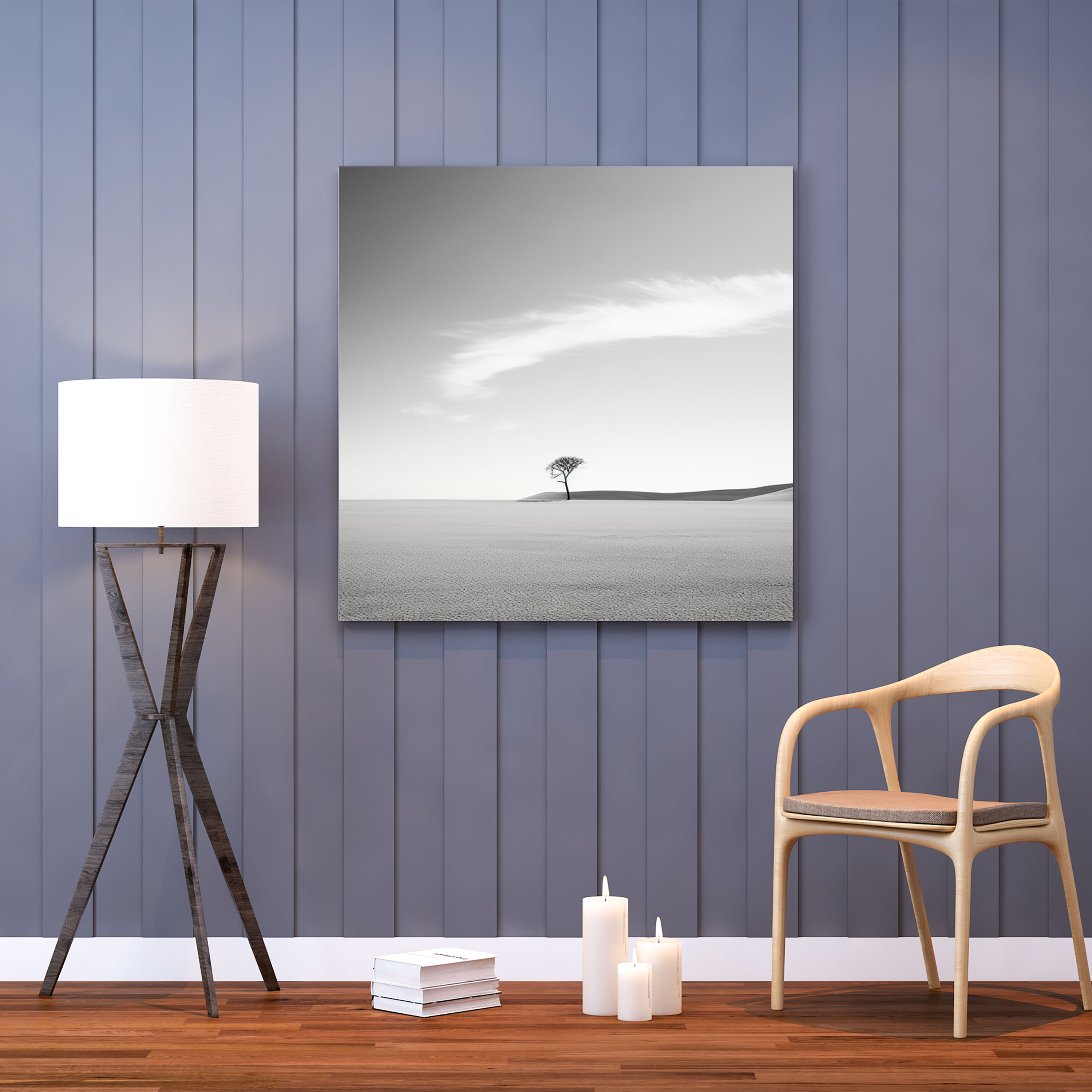 The Most Beautiful Landscapes Of The World - Solitary Tree Canvas Print - The Most Beautiful Landscapes Of The World, Desert Landscape, Minimalist Photograph, The Most Beautiful Landscapes Of The World
