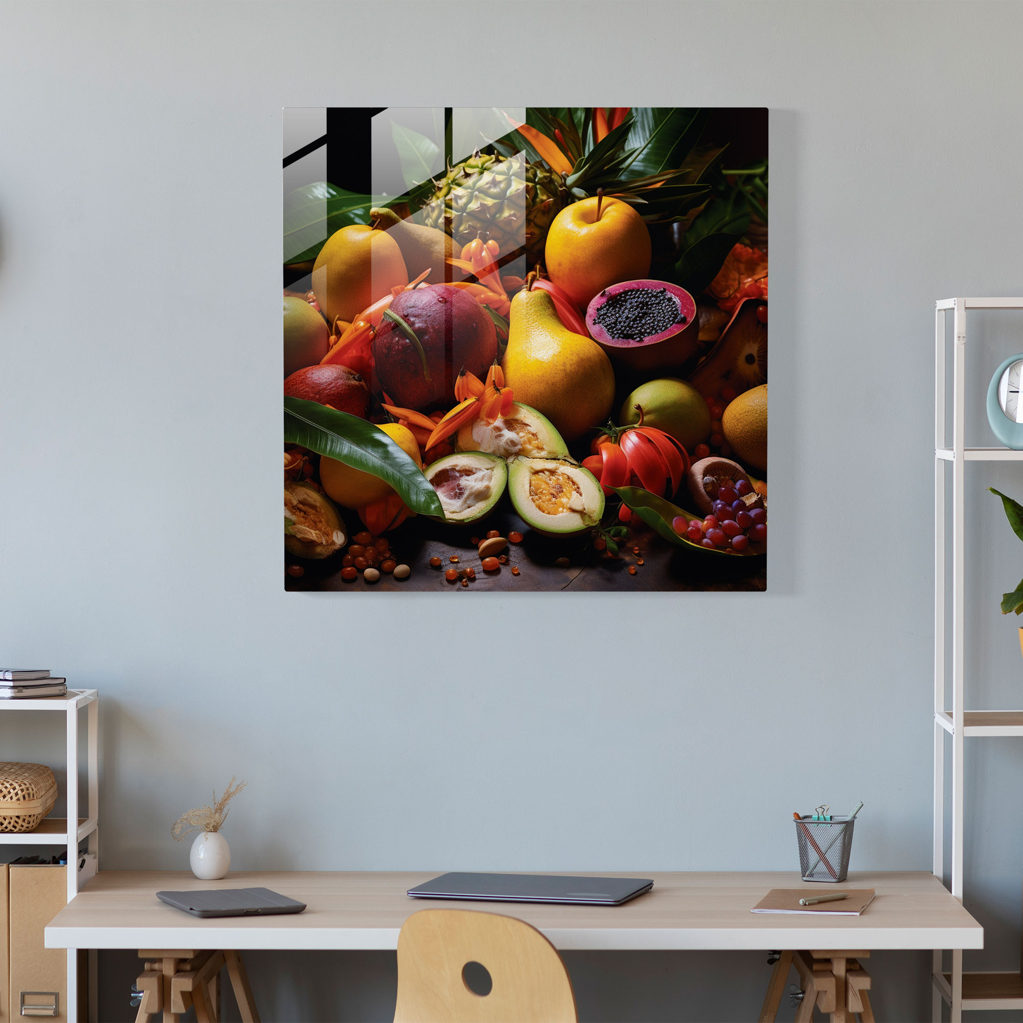 Juicy Delights Glass Print - Tropical, Glass Art, Glass Print, Tropical
