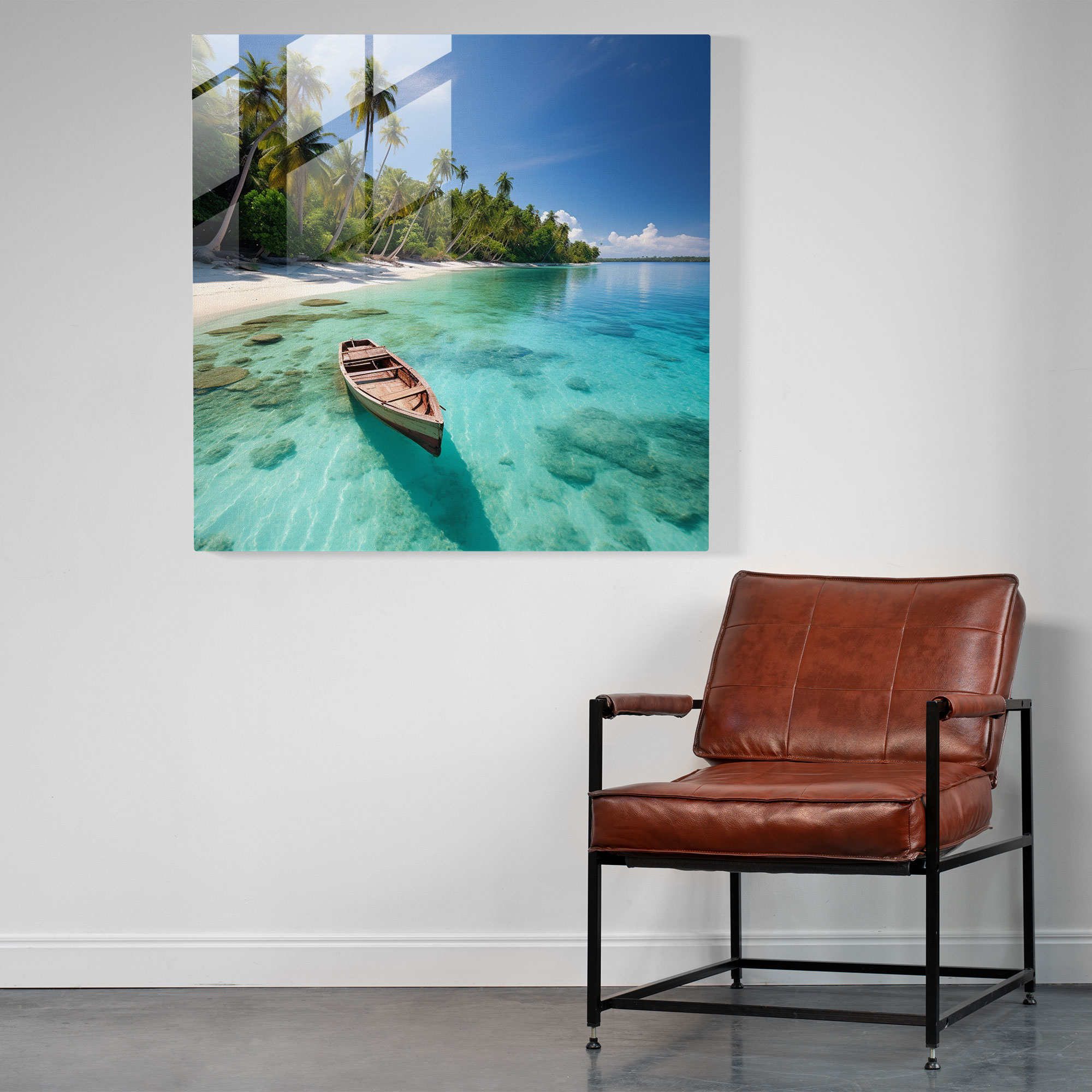 Tropical Glass Print - Photography Of A Stunning Island Paradise - Tropical, Home Decoration, Glass Art, Impeccable Clarity