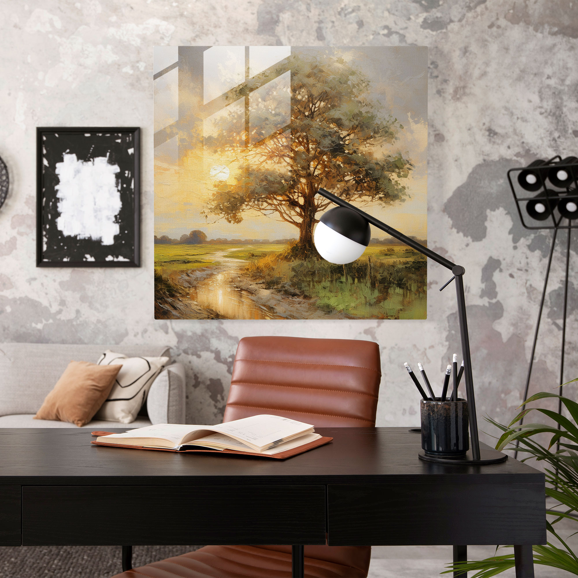 Glass Print - Serene Tree Of Life - Tree Of Life, Nature, Tree Of Life, Impressionist Painting