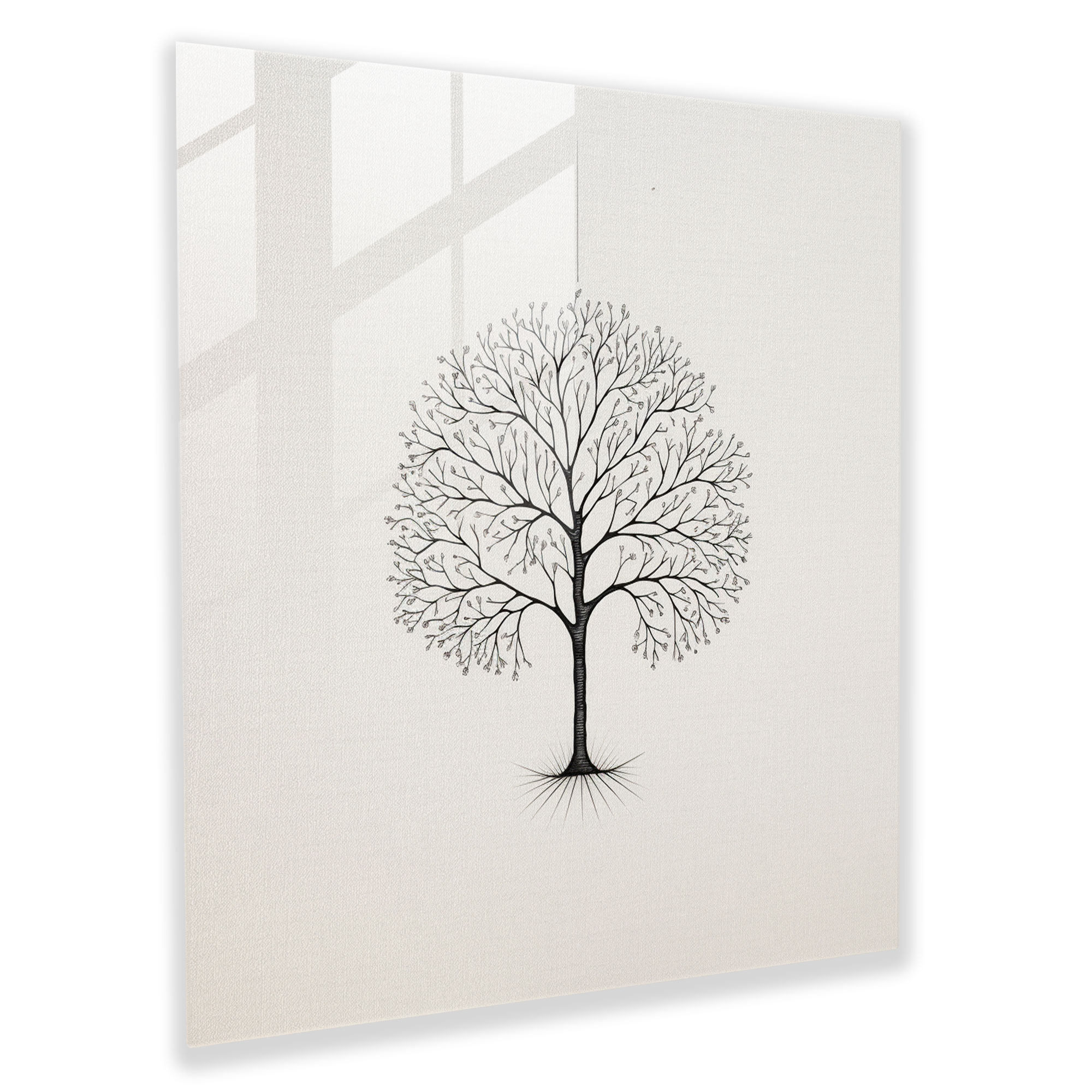 Glass Print - Minimalist Tree Of Life - Tree Of Life, Wall Decoration, Tree Of Life, Glass Wall Art