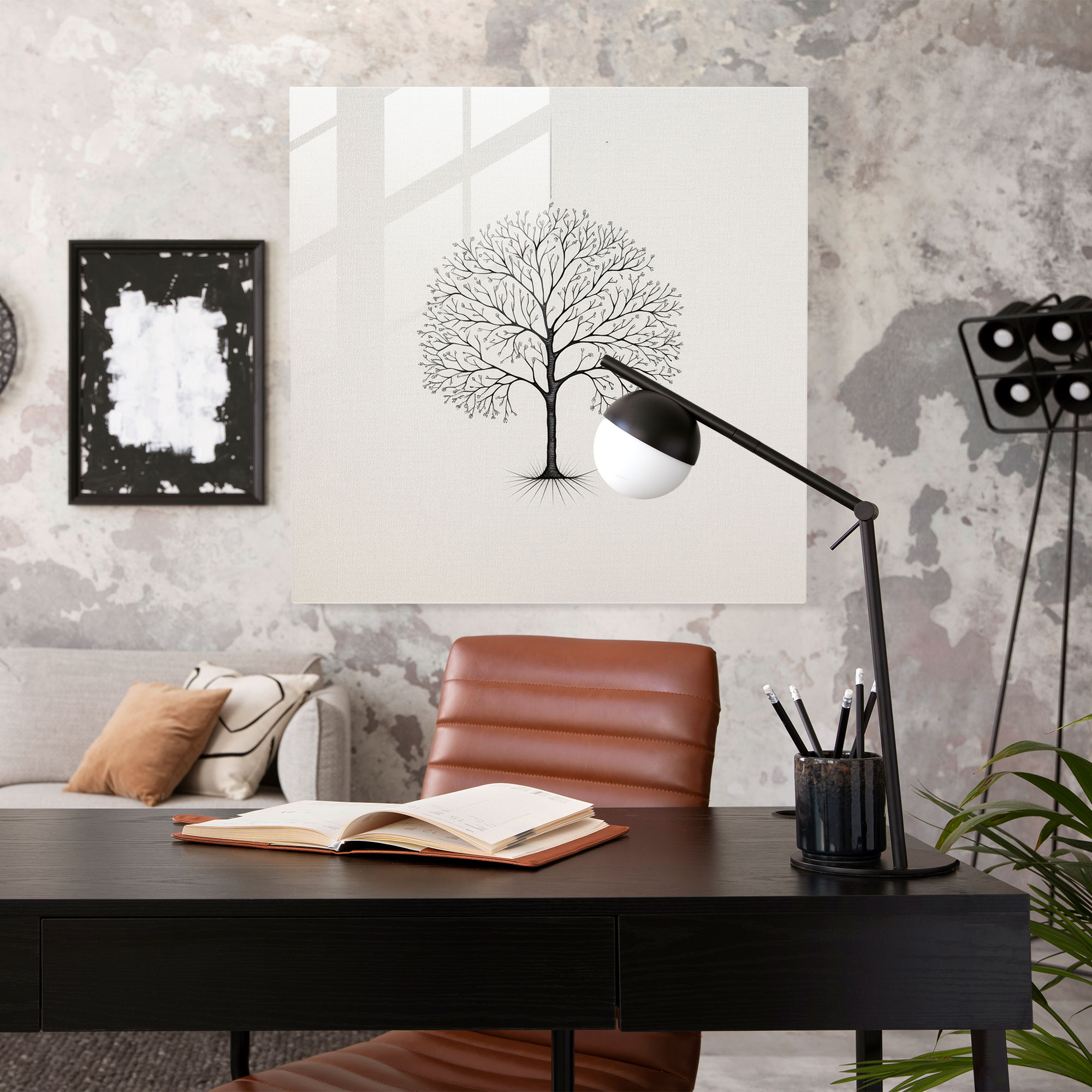 Glass Print - Minimalist Tree Of Life - Tree Of Life, Wall Decoration, Tree Of Life, Glass Wall Art