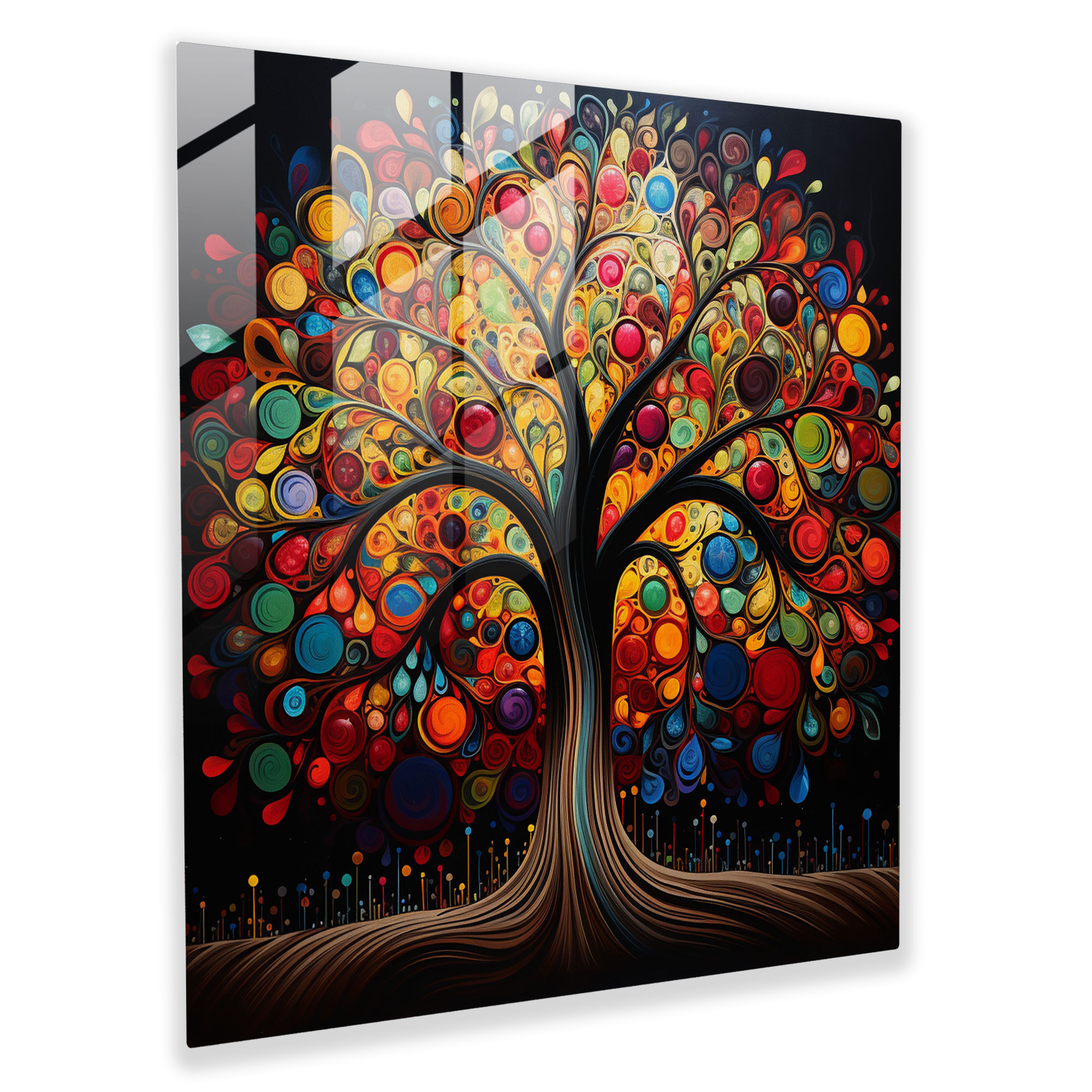 Tree Of Life Glass Print - Tree Of Life, Tree Of Life, Modern Art, Wall Decoration