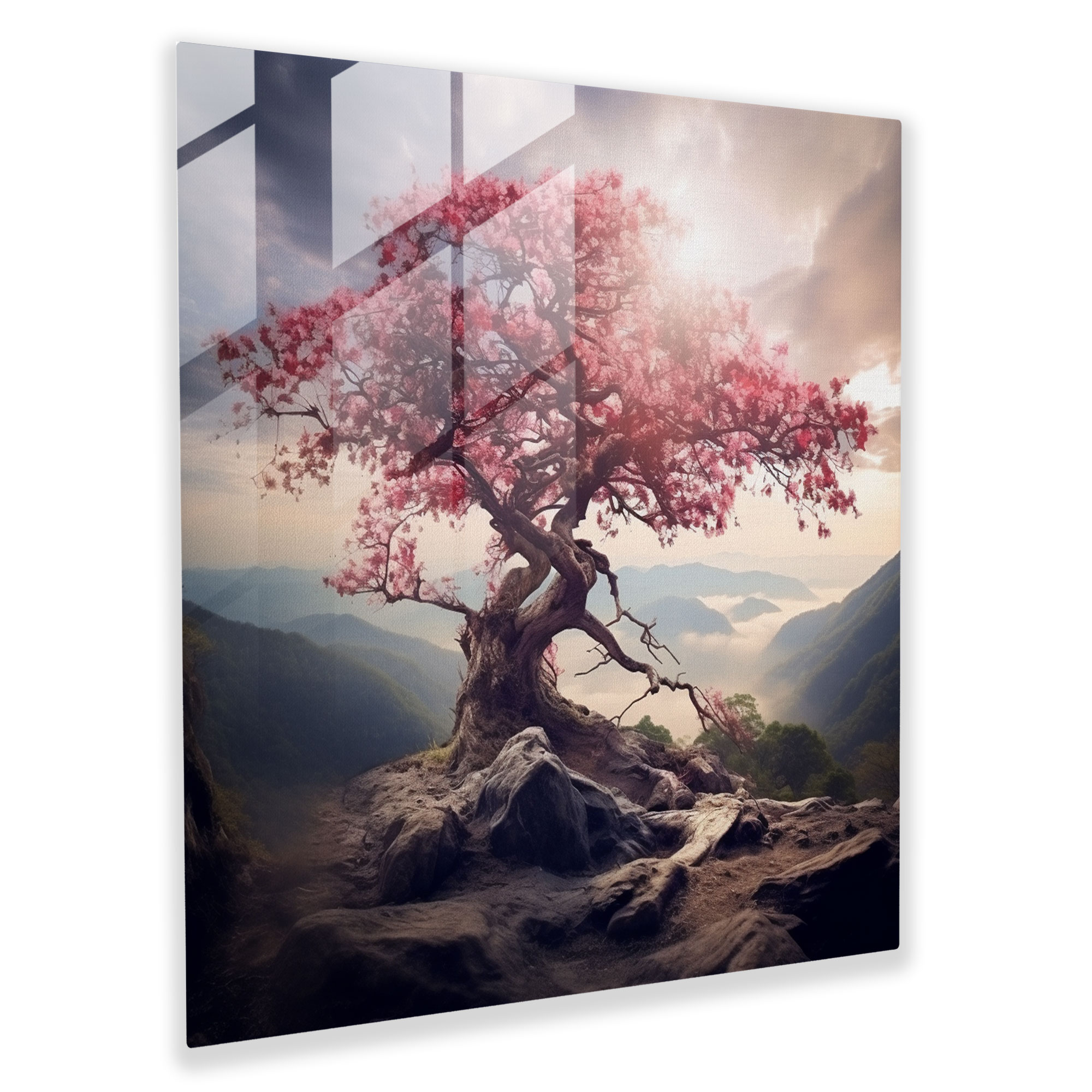 Ethereal Tree Of Life Glass Print - Tree Of Life, Glass Wall Art, Wall Decoration, Glass Print