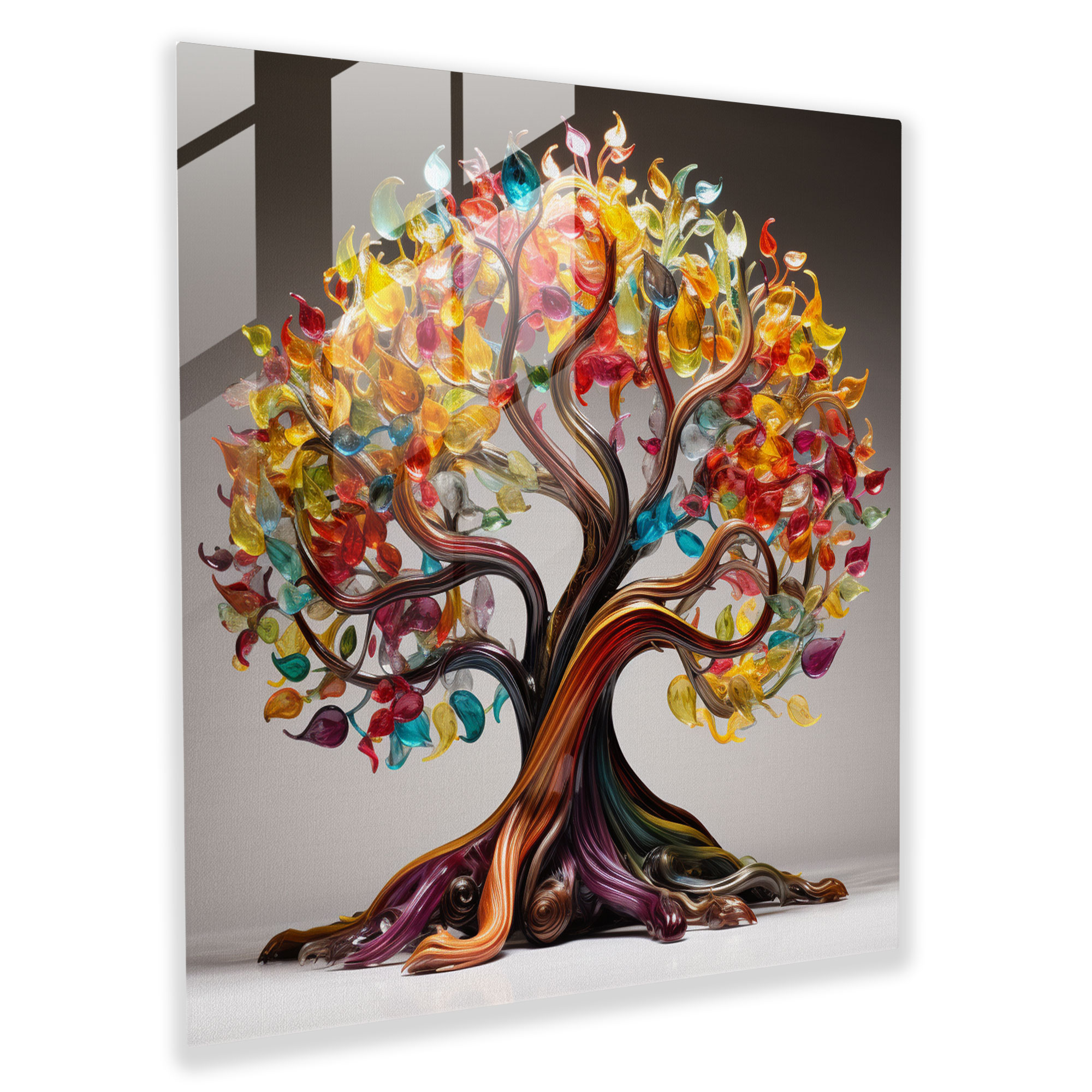 Glass Tree Of Life Wall Art - Tree Of Life, Tree Of Life, Colorful, Intricate