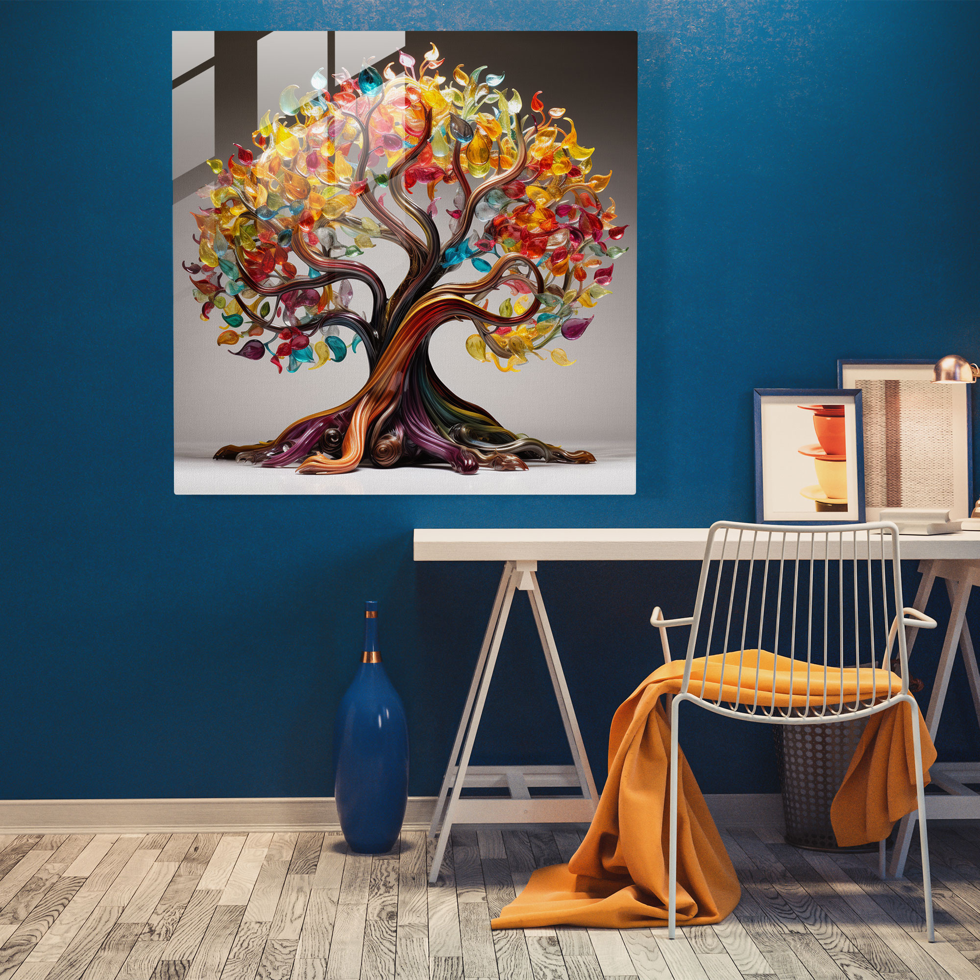 Glass Tree Of Life Wall Art - Tree Of Life, Tree Of Life, Colorful, Intricate