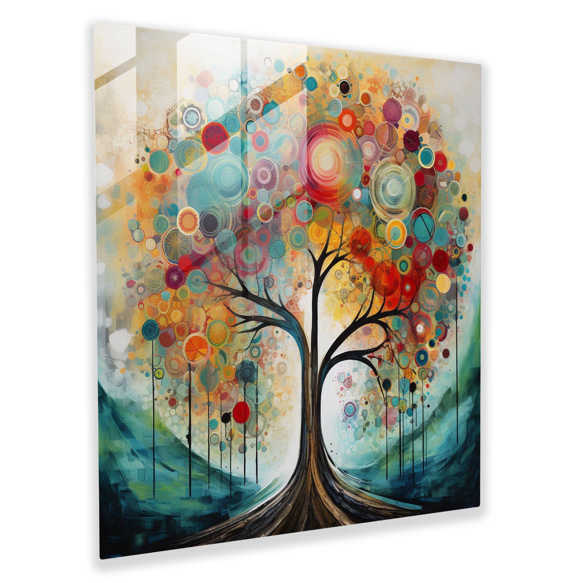 Abstract Tree Of Life Wall Decoration - Tree Of Life, Canvas Print, Abstract Artwork, Home Decoration