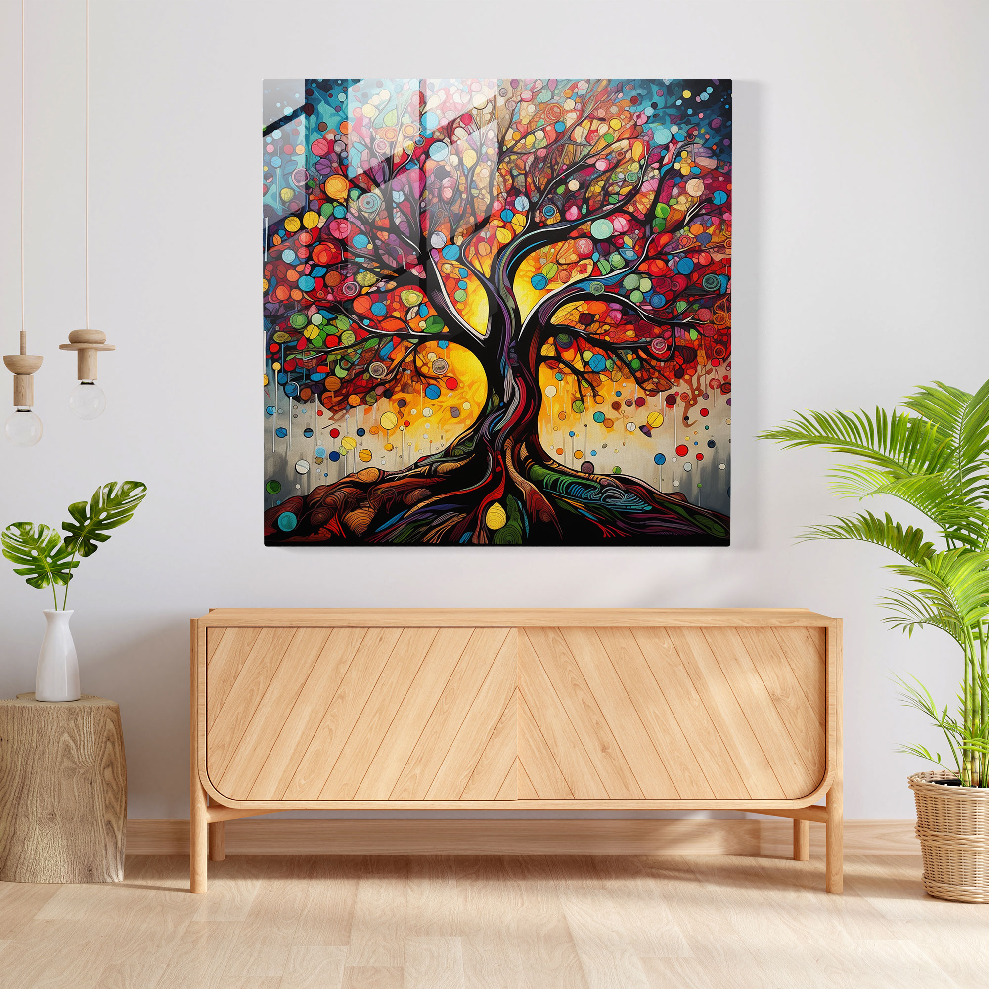 Tree Of Life Wall Decoration - Pop Art Painting - Canvas Print - Tree Of Life, Bold, Wall Decoration, Tree Of Life