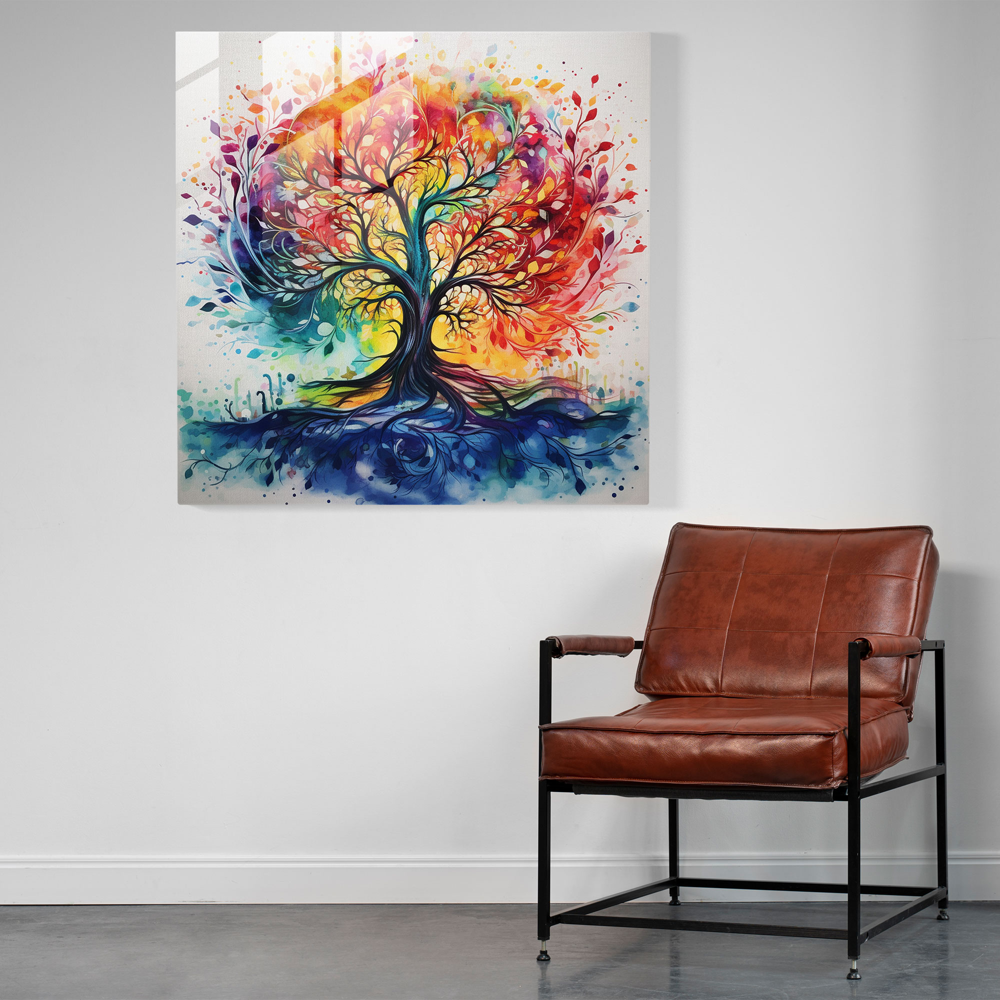 Tree Of Life Canvas Print - Abstract Watercolor Painting - Tree Of Life, Home Decoration, Wall Art, Canvas Print