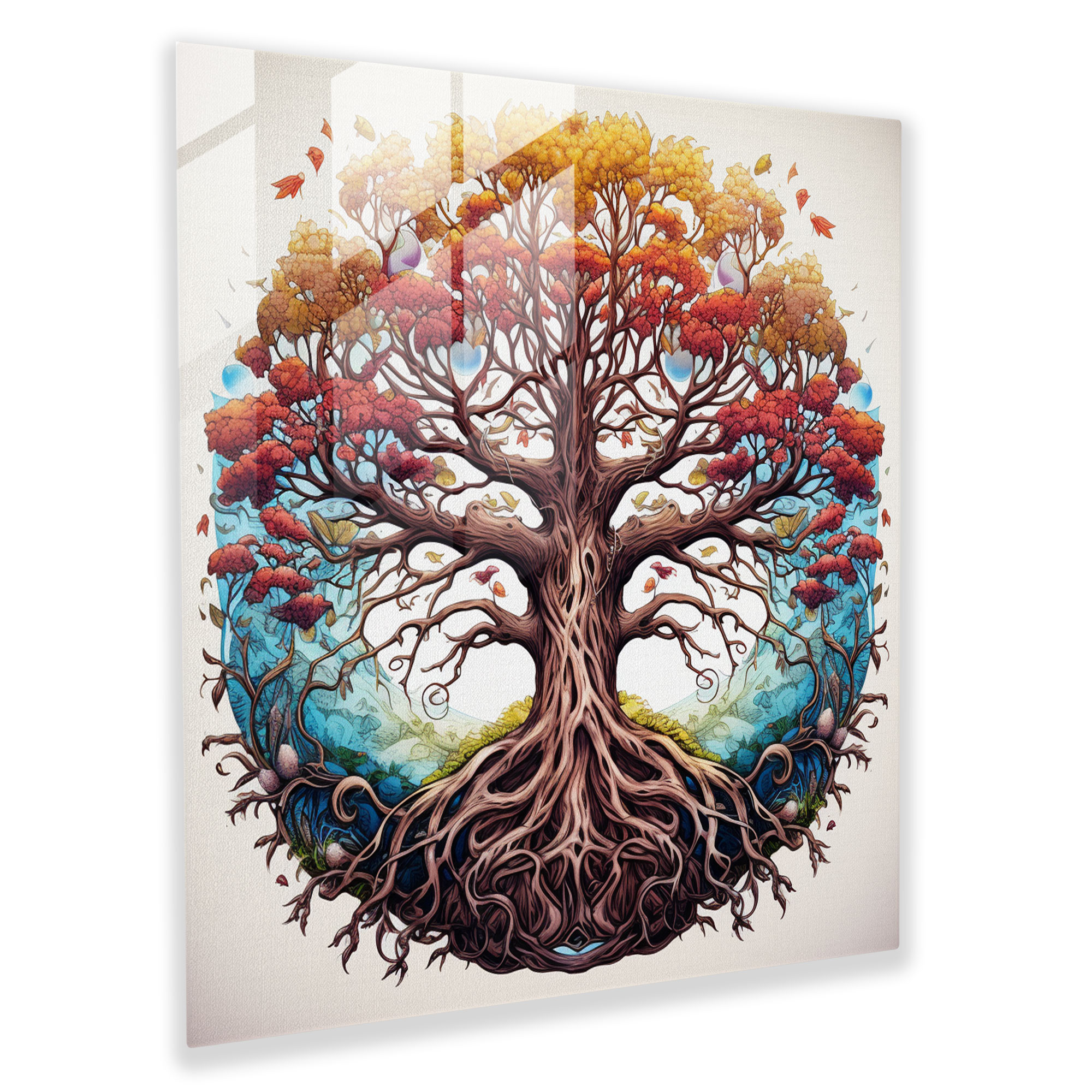 Tree Of Life Wall Art - Hand-Drawn Illustration - Tree Of Life, Delicate Shading, Intricate Details, Home Decoration