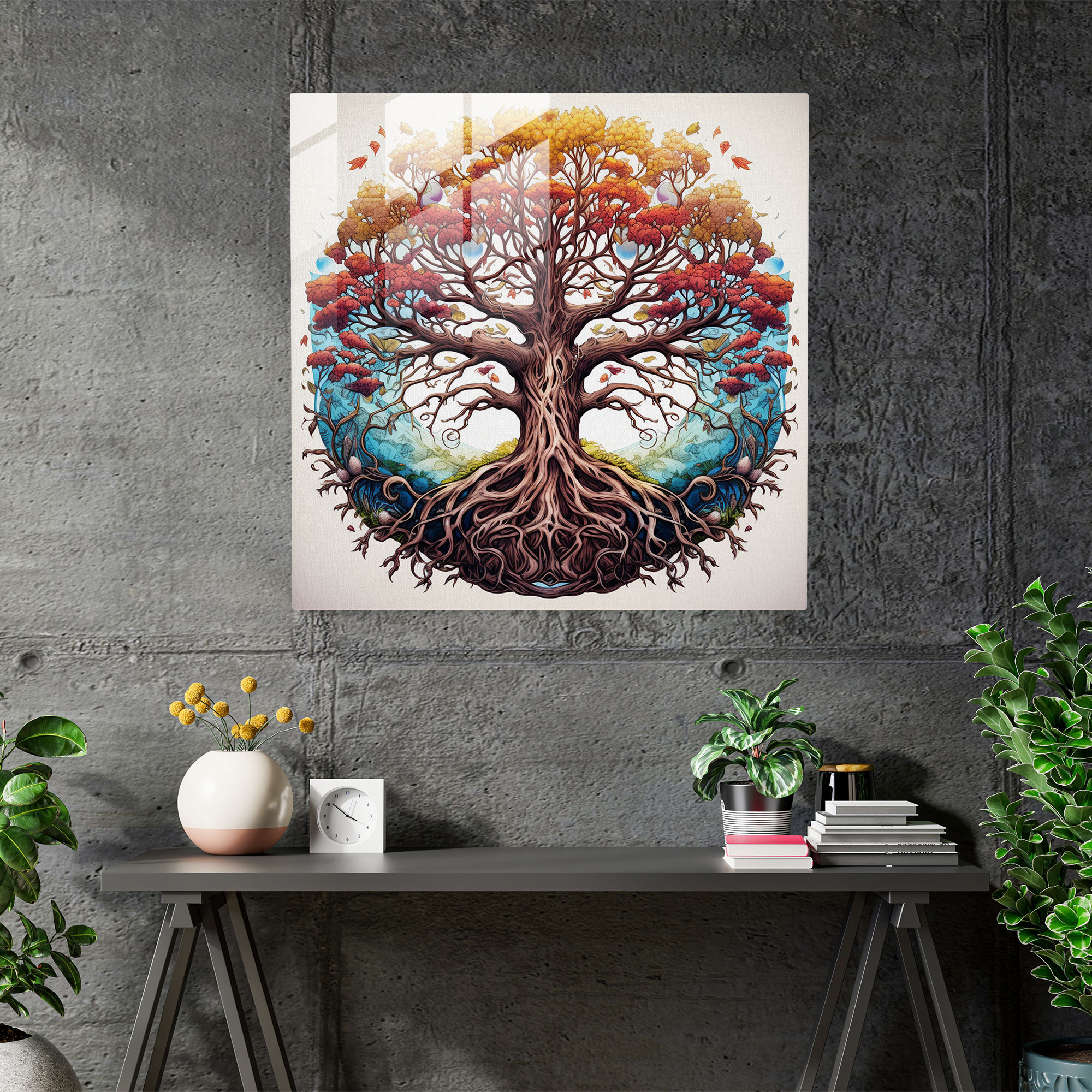 Tree Of Life Wall Art - Hand-Drawn Illustration - Tree Of Life, Delicate Shading, Intricate Details, Home Decoration