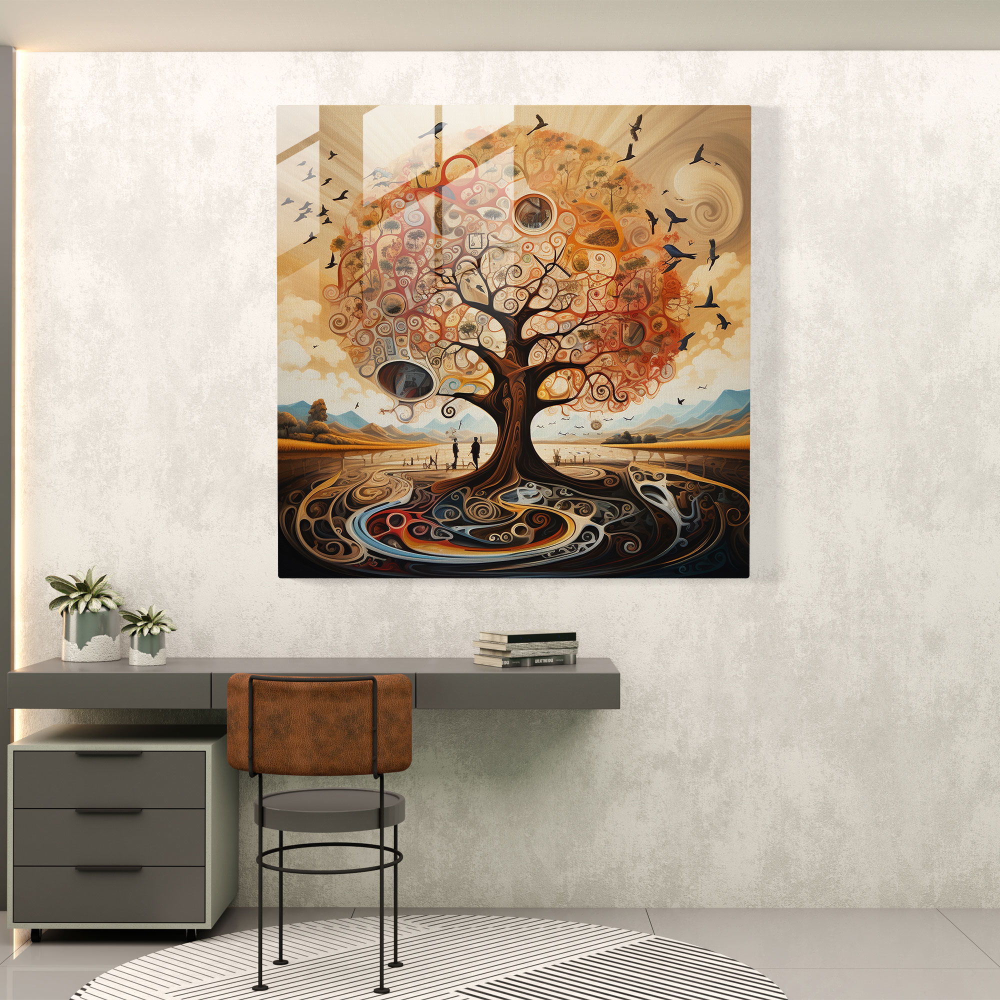 Tree Of Life Canvas Print - Surrealist Painting - Tree Of Life, Home Decoration, Canvas Print, Canvas