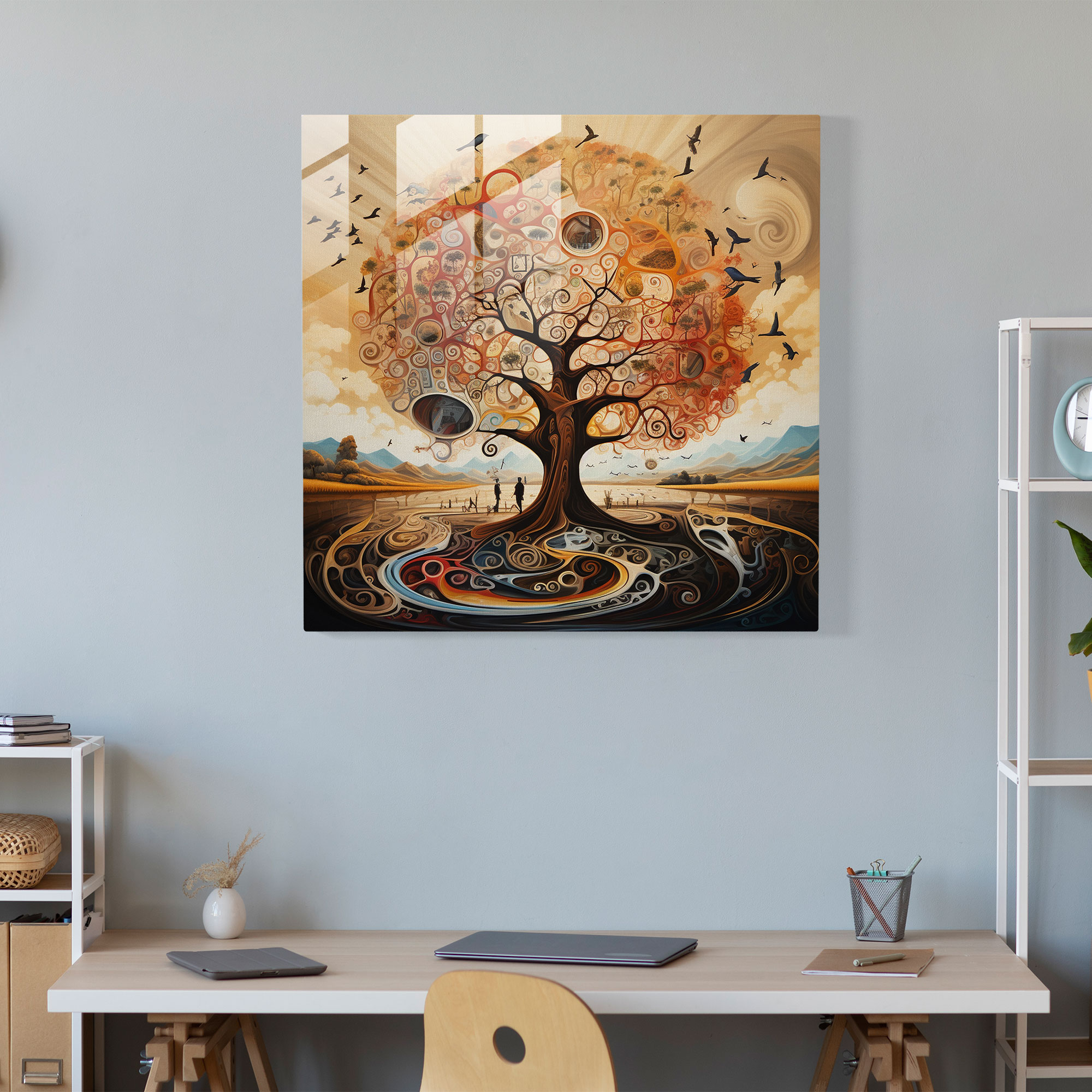 Tree Of Life Canvas Print - Surrealist Painting - Tree Of Life, Home Decoration, Canvas Print, Canvas