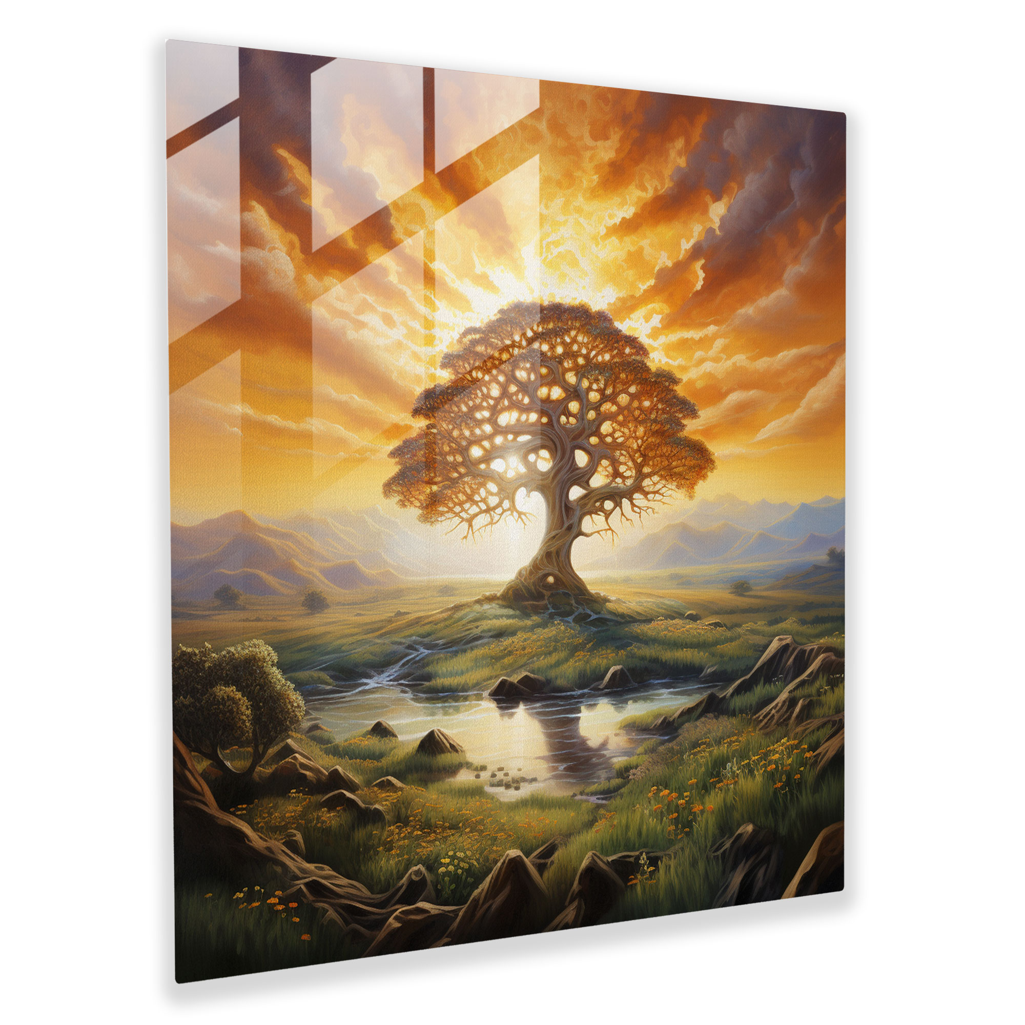 Radiant Tree Of Life Wall Decoration - Tree Of Life, Canvas, Home Decoration, Wall Art